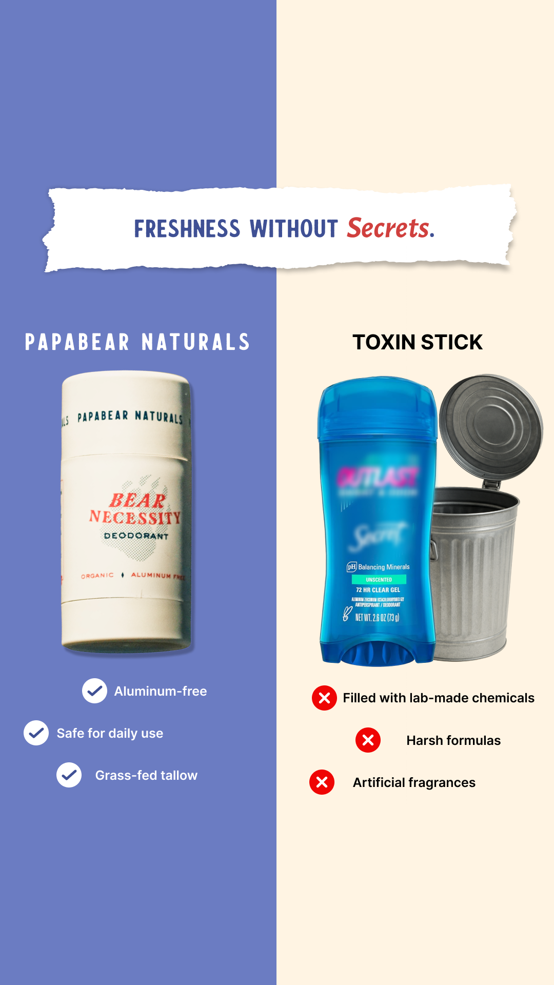 Papabear Naturals Facebook ad