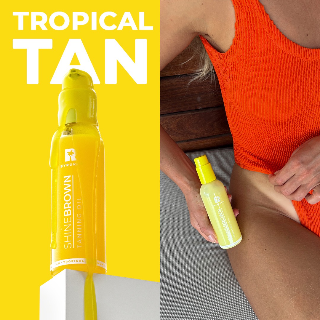 ByRokko UK Facebook ad: Accelerate your tan like never before