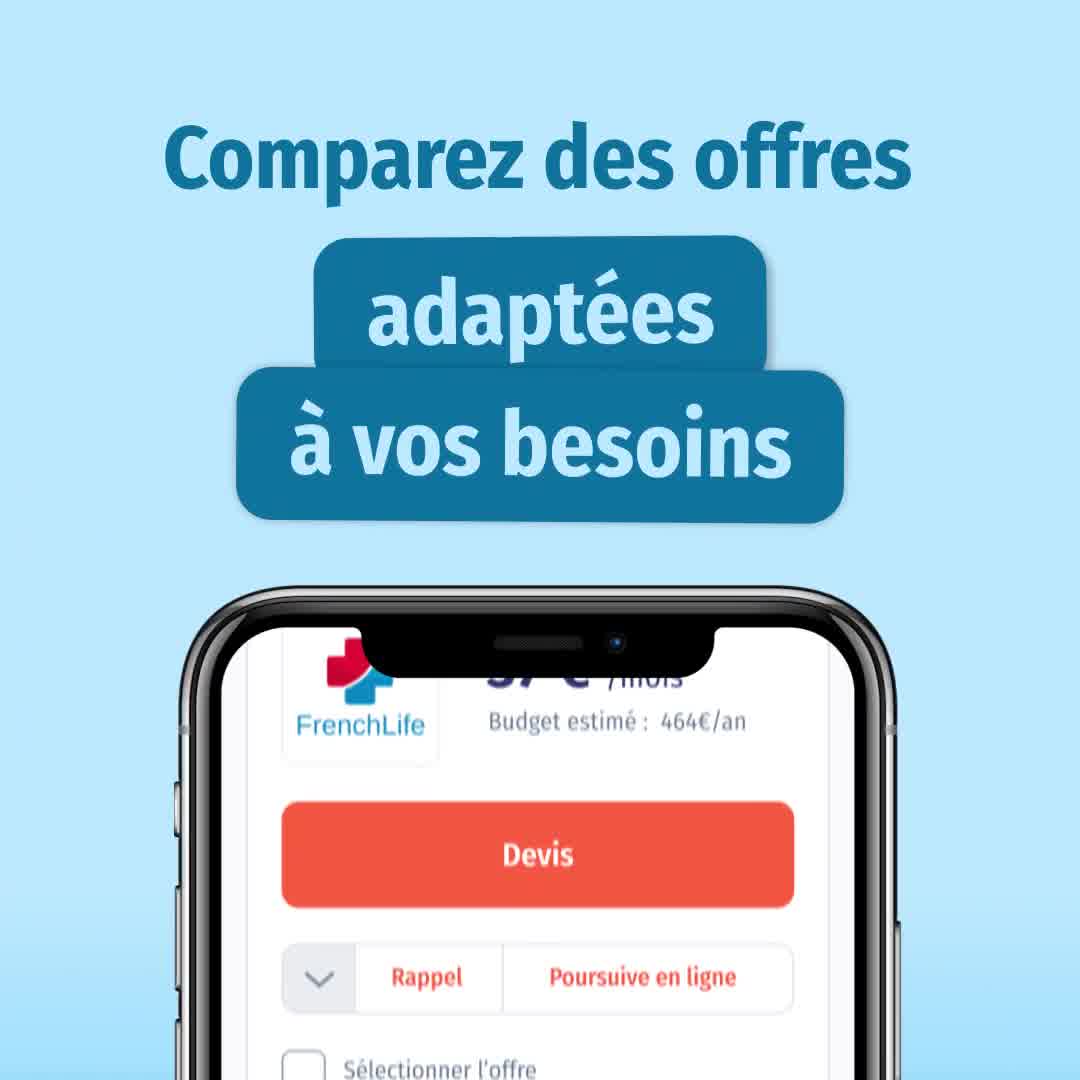 LesFurets.com Facebook ad: Mutuelle Santé: faites des économies