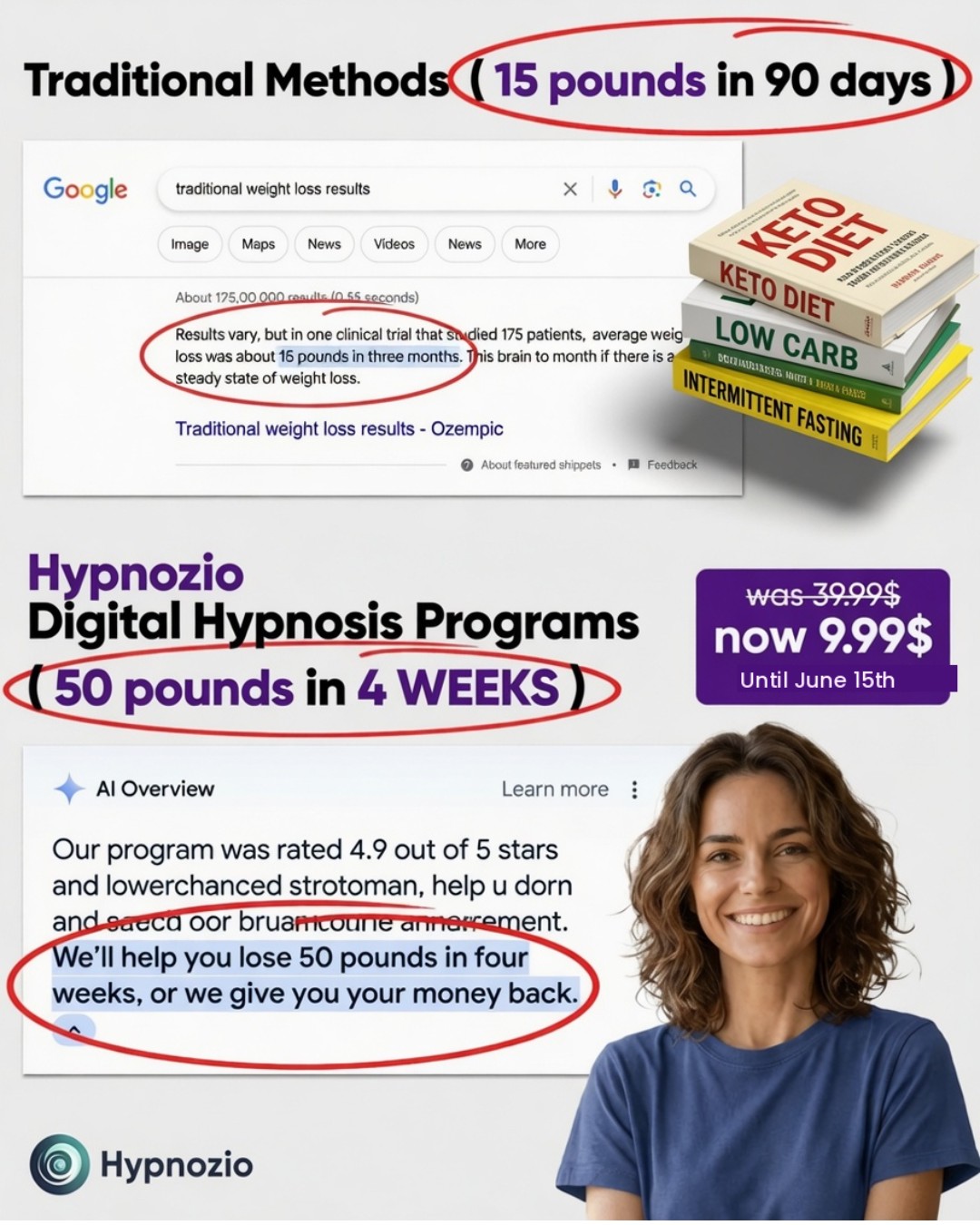 Hypnozio: power of hypnotherapy Facebook ad