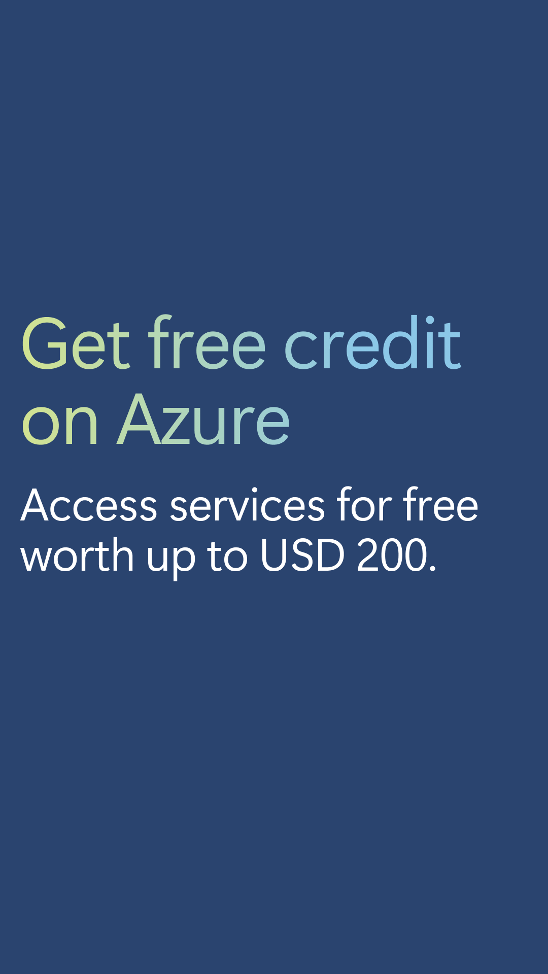 Microsoft Azure Facebook ad