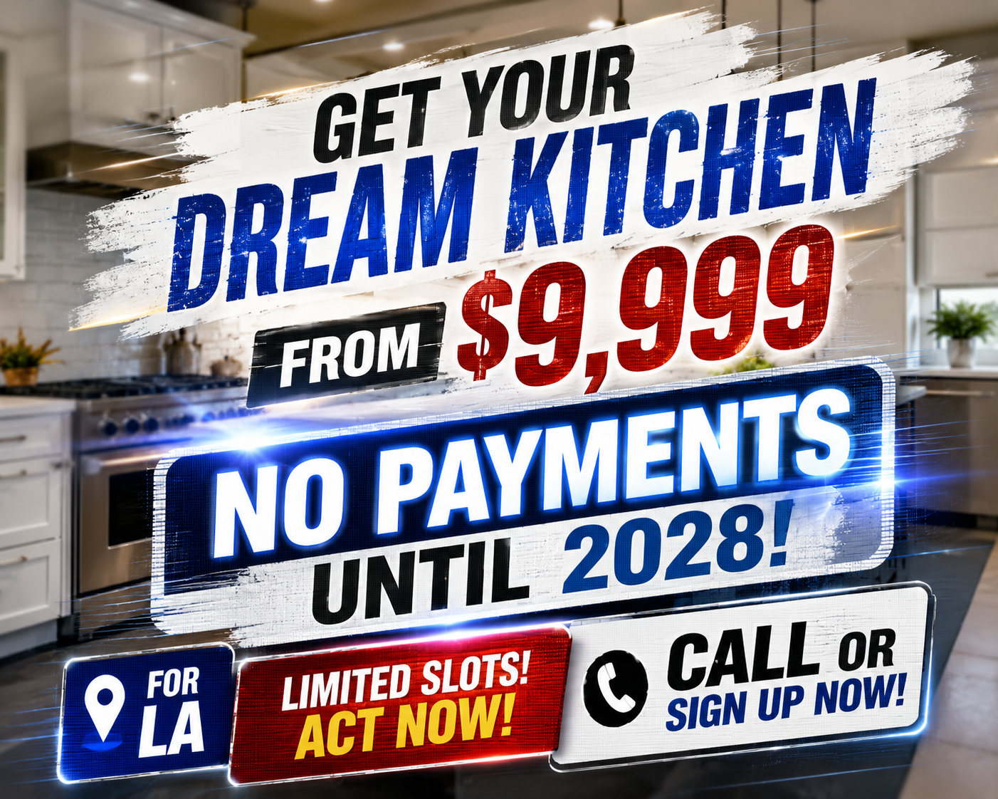 JBC General Building Contractor Facebook ad: Dream Kitchen from $9,999