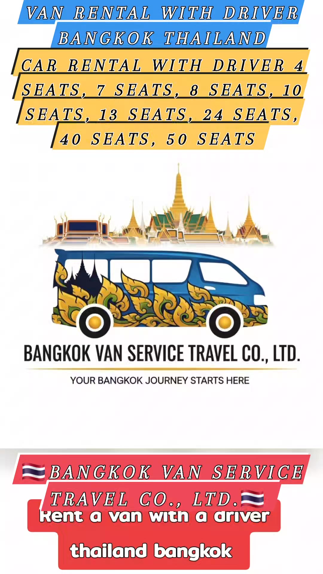 Bangkok VAN Service Travel Facebook ad: WELCOME TO THAILAND