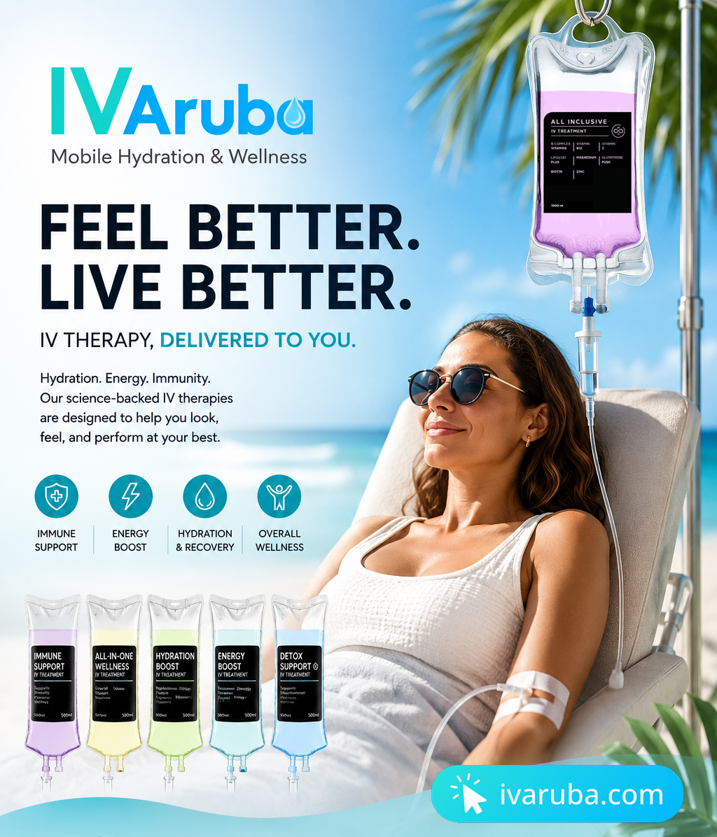 IV ARUBA Facebook ad: Feel Better. Live Better.