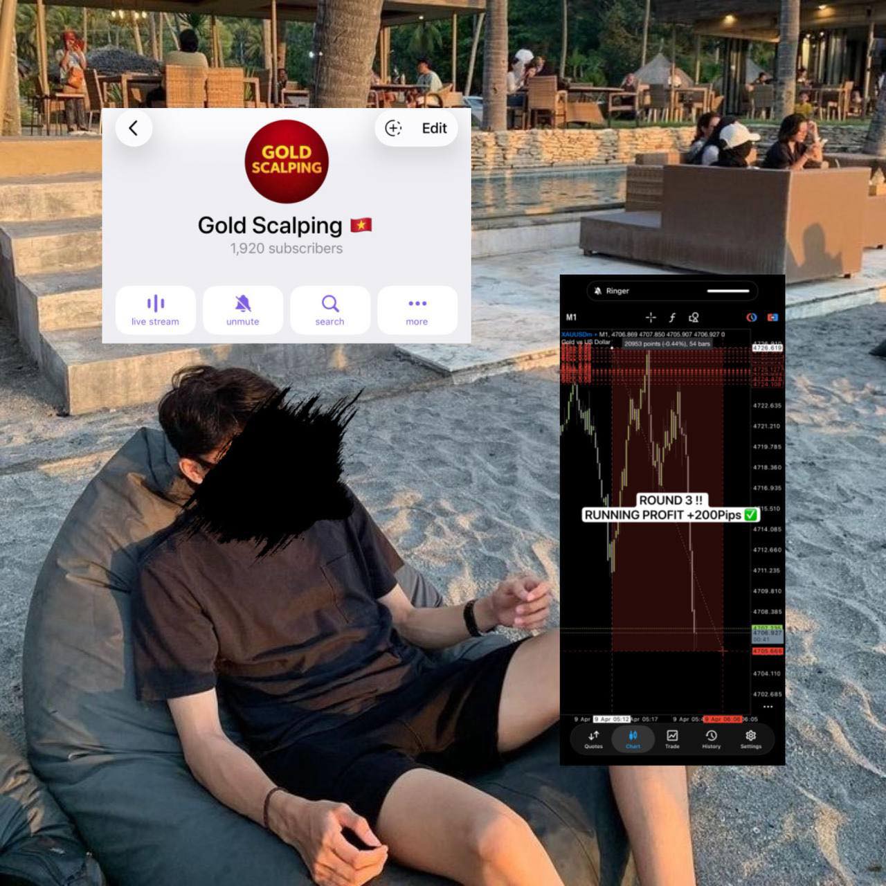 Gold Scalping  Facebook ad