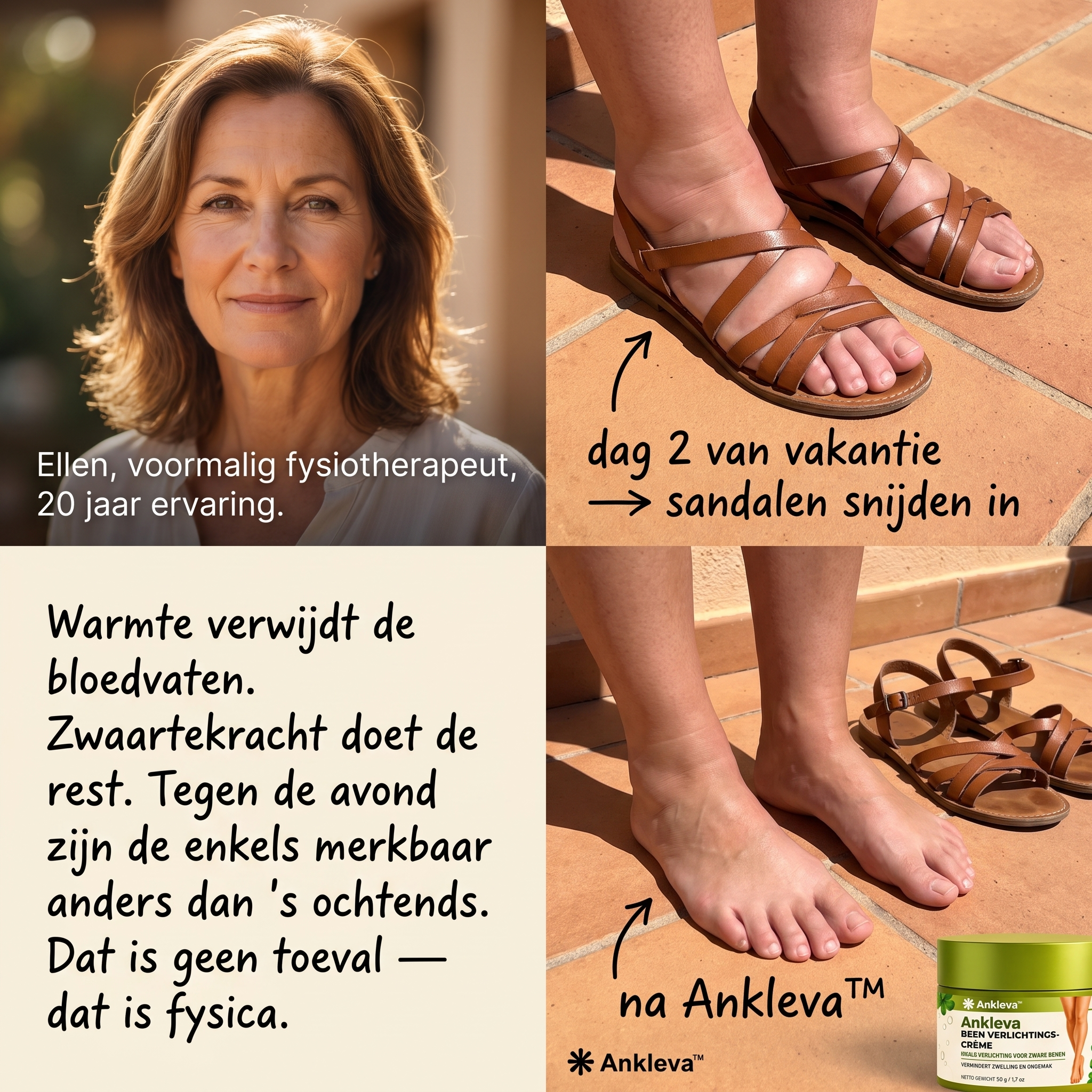 Sophie van Dijk Facebook ad: Zo verlicht je gezwollen enkels waardoor je de…