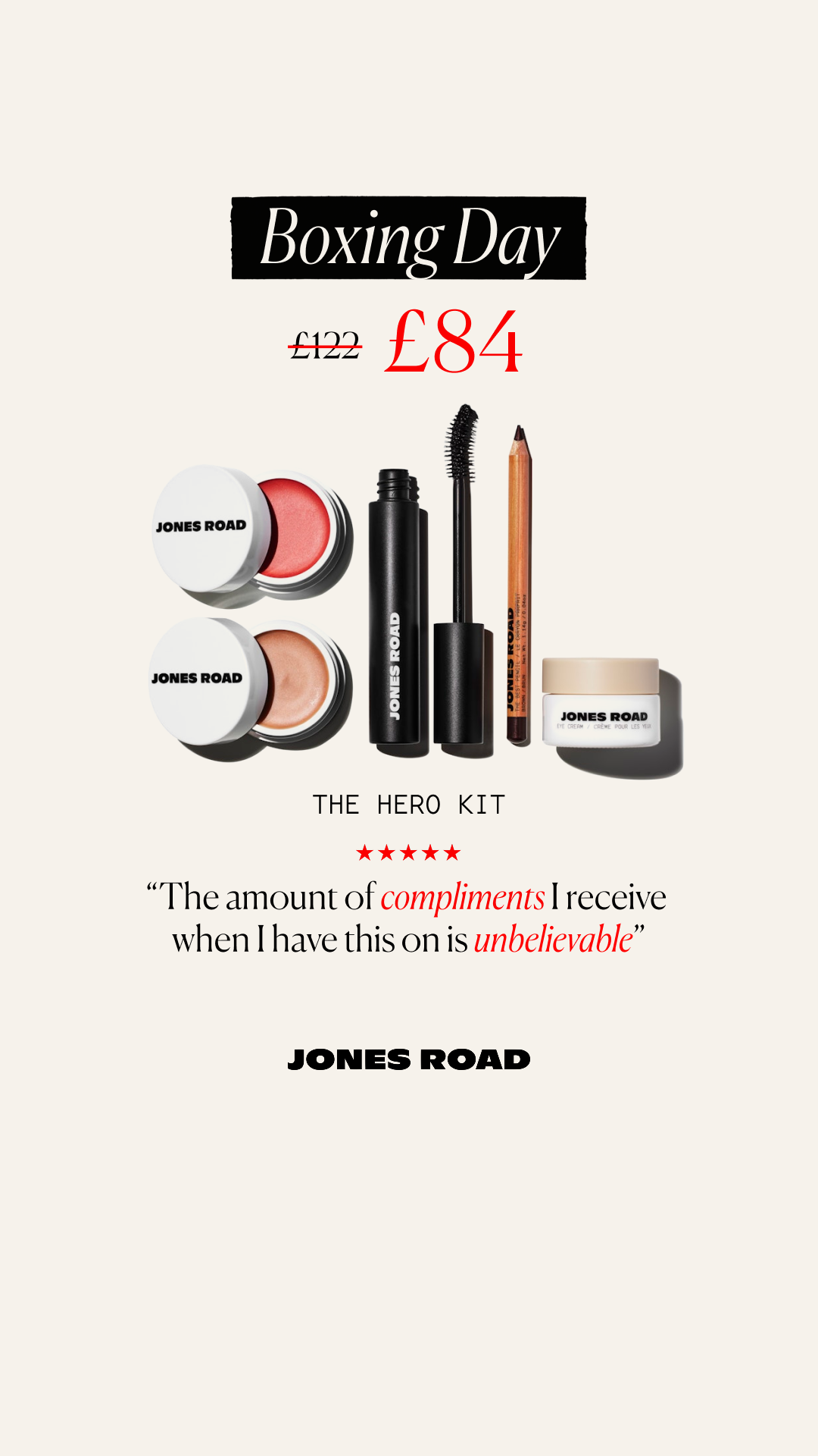 Jones Road Beauty Facebook ad