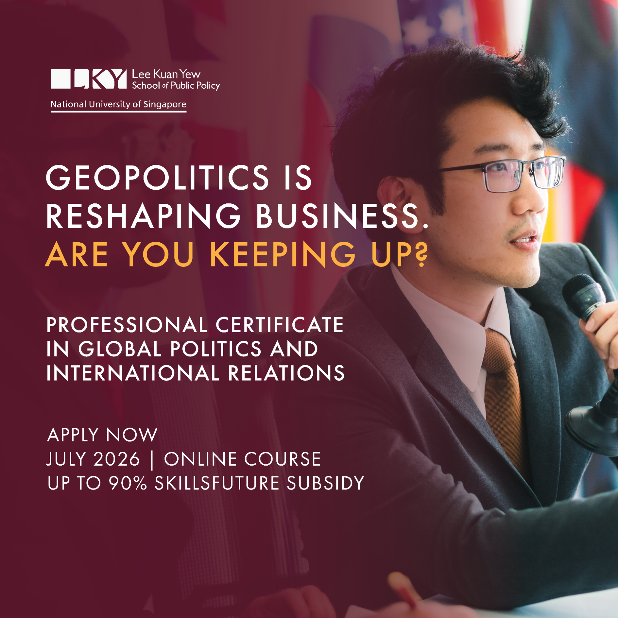 Lee Kuan Yew School of Public Policy Executive Education Facebook ad