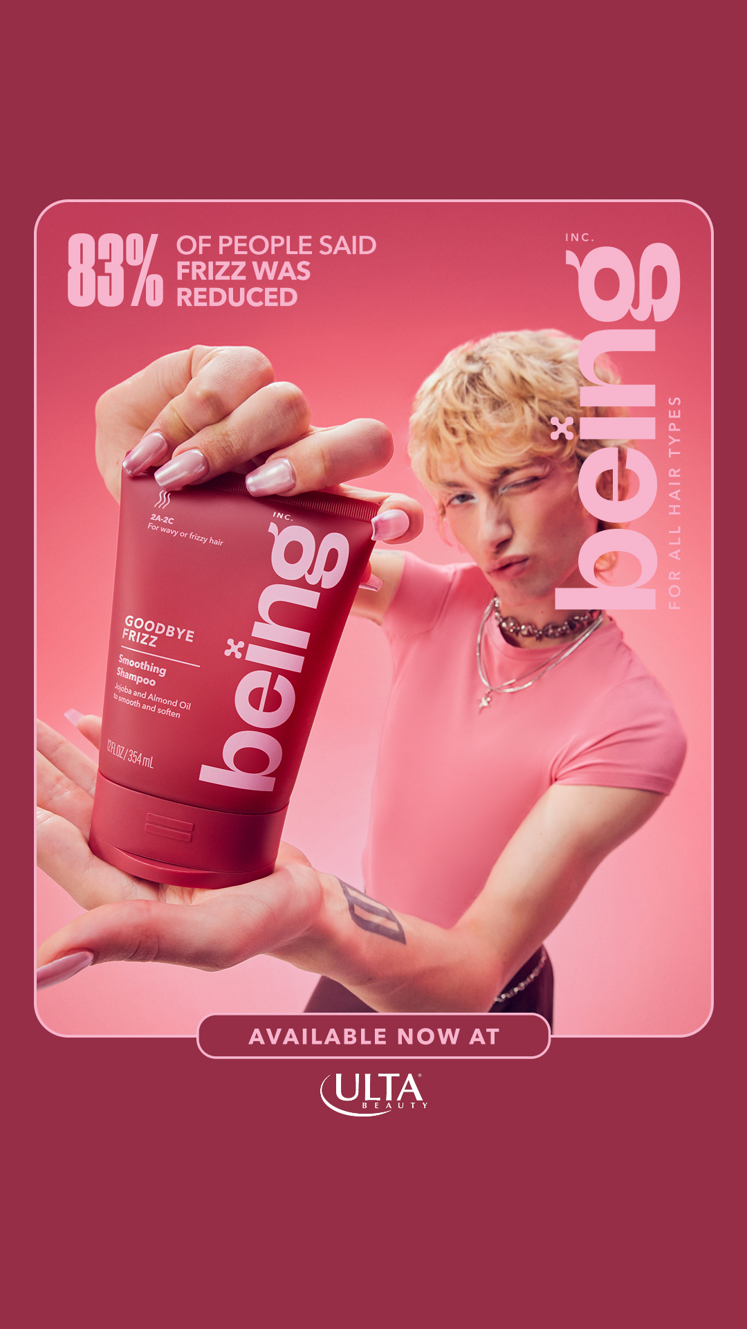 Being Haircare Facebook ad