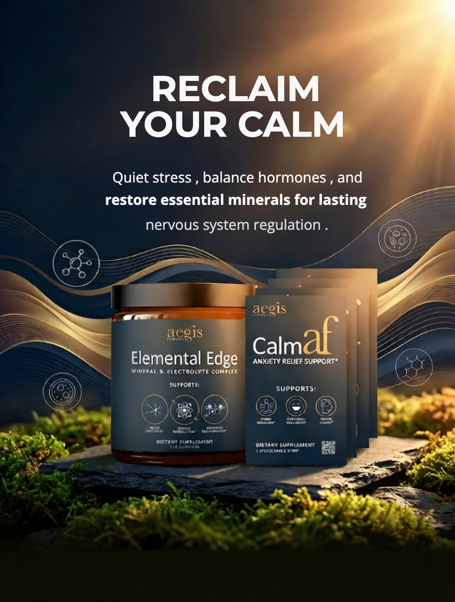 Aegis Formulas Facebook ad: Calm Your Body. Clear Your Head.