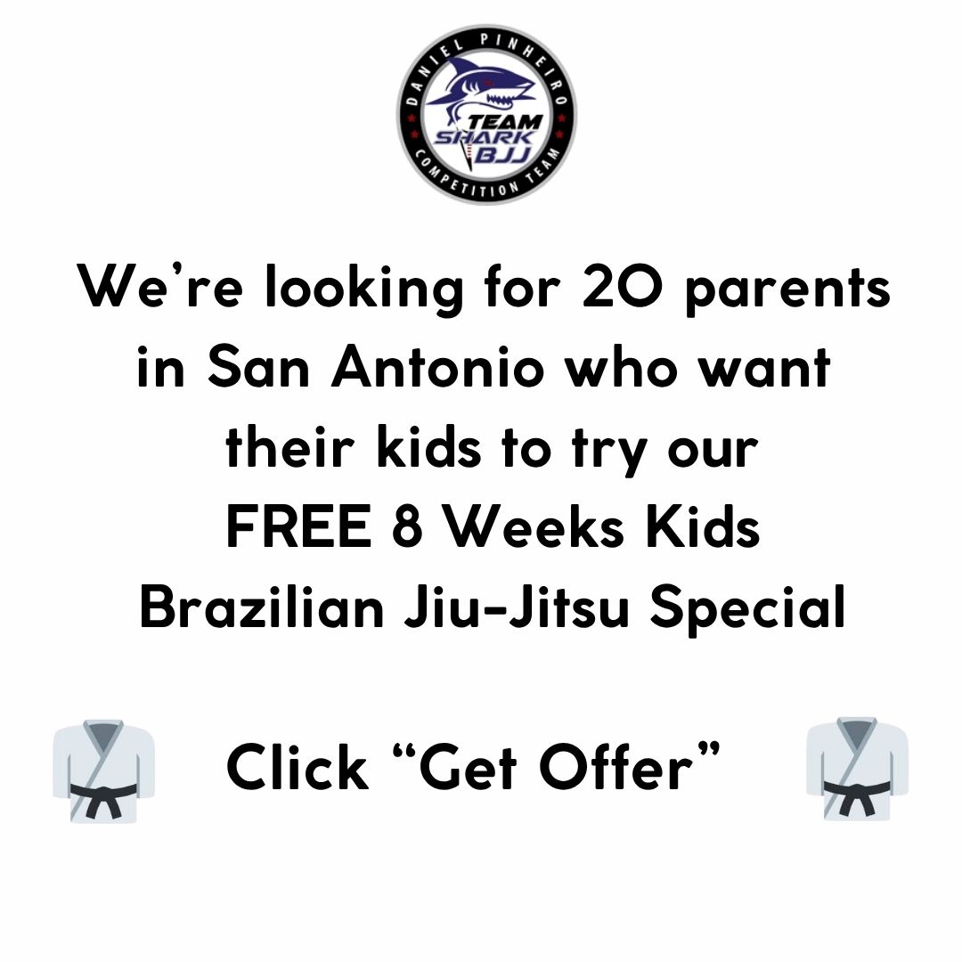 Team Shark/Daniel Pinheiro Brazilian Jiu-Jitsu -Head Quarters Facebook ad: Give Your Child Confidence, Discipline & Fun!