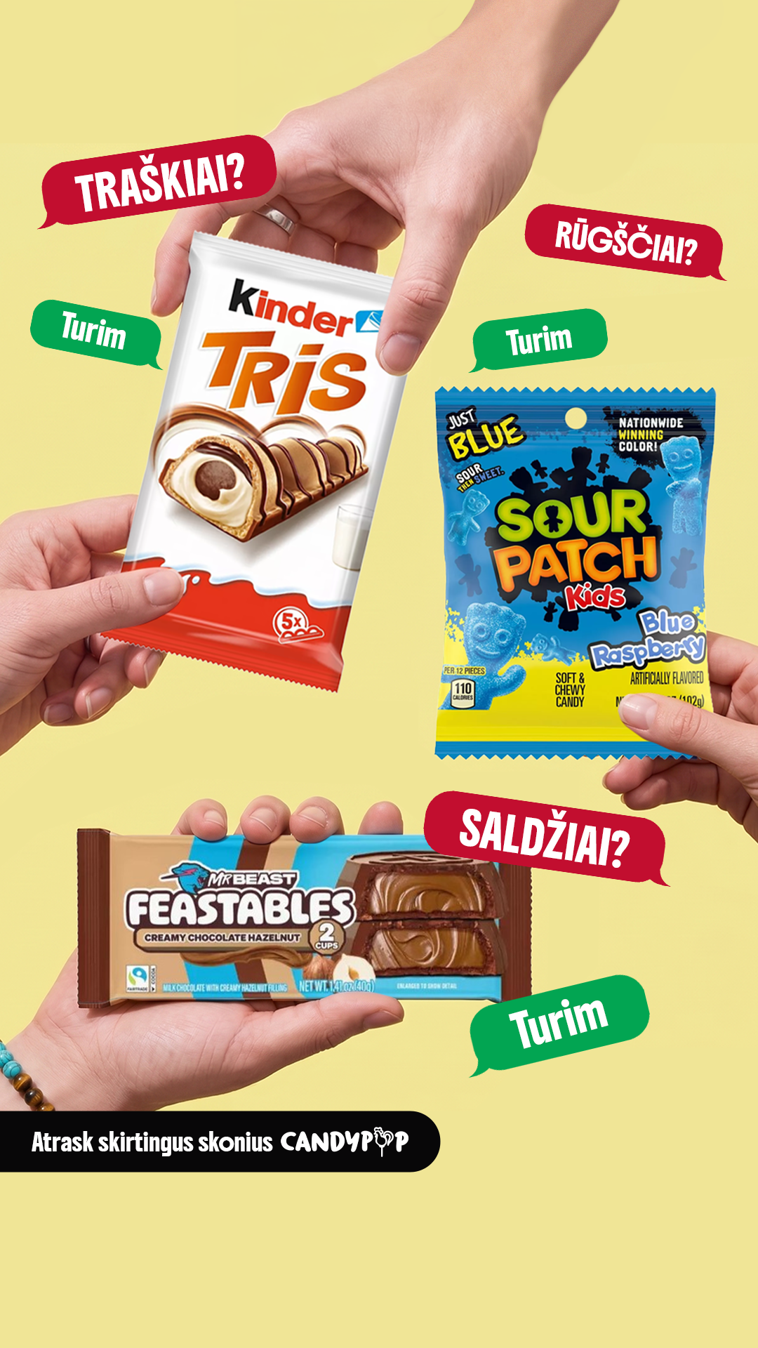 Candy POP Facebook ad