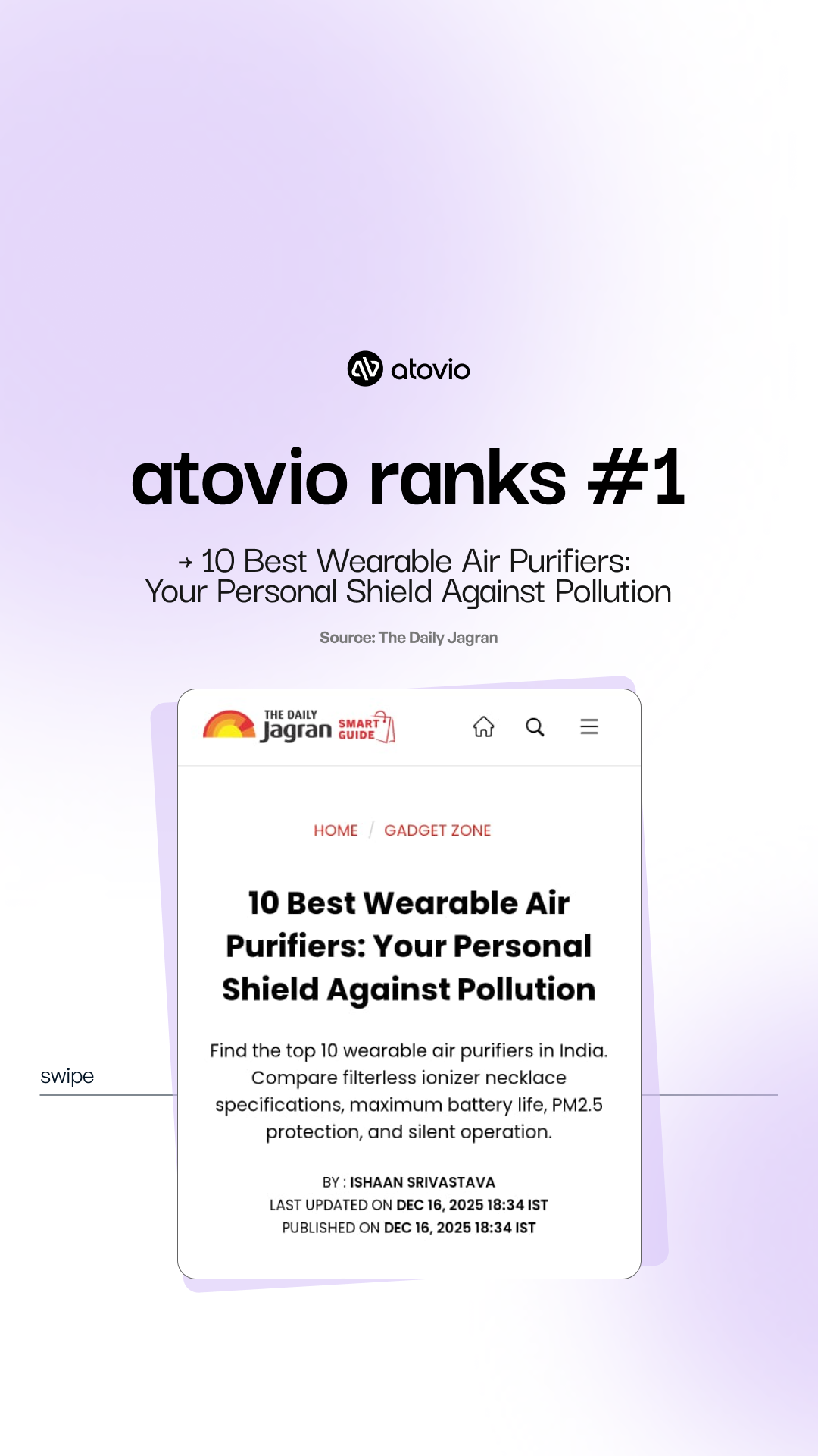 Atovio Facebook ad