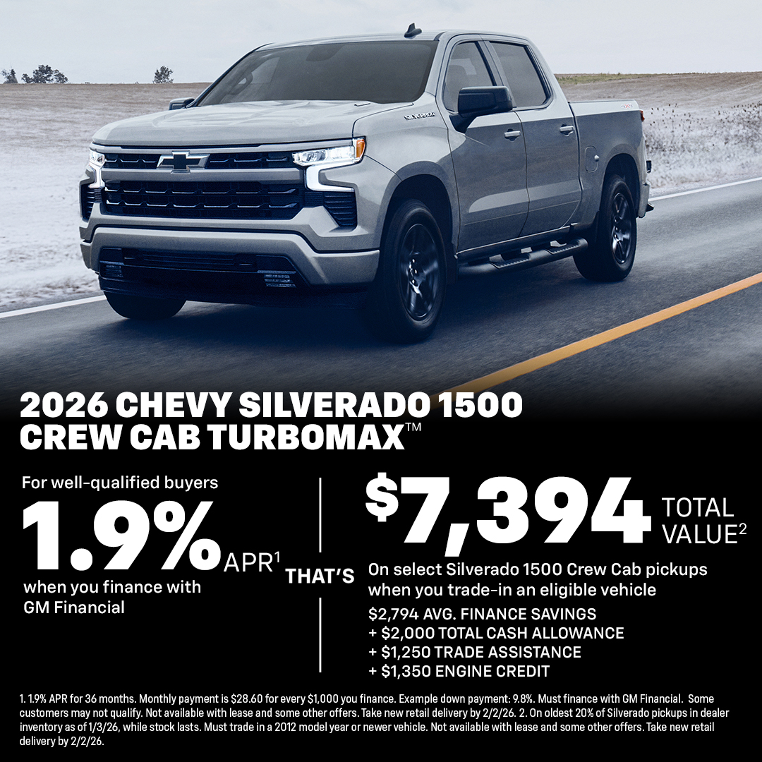 Local Chevy Dealers Facebook ad: A new year means new opportunities to conquer!