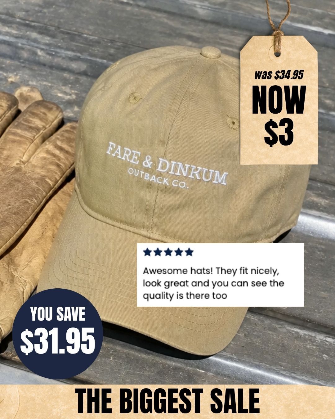 Fare & Dinkum Facebook ad