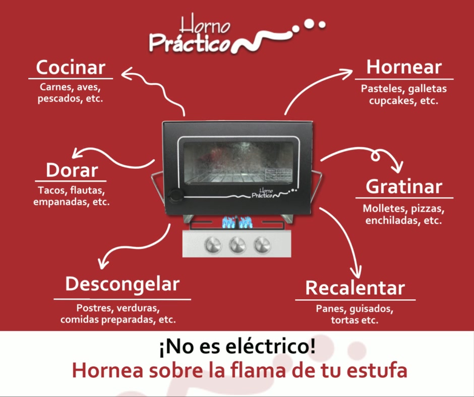 Horno Práctico Facebook ad: ¡Descubre el Horno Práctico!