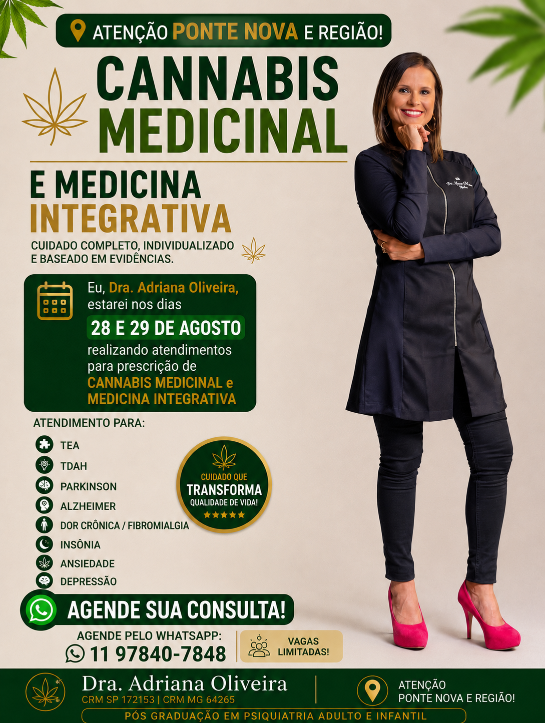 Dra. Adriana Oliveira Facebook ad: Converse conosco