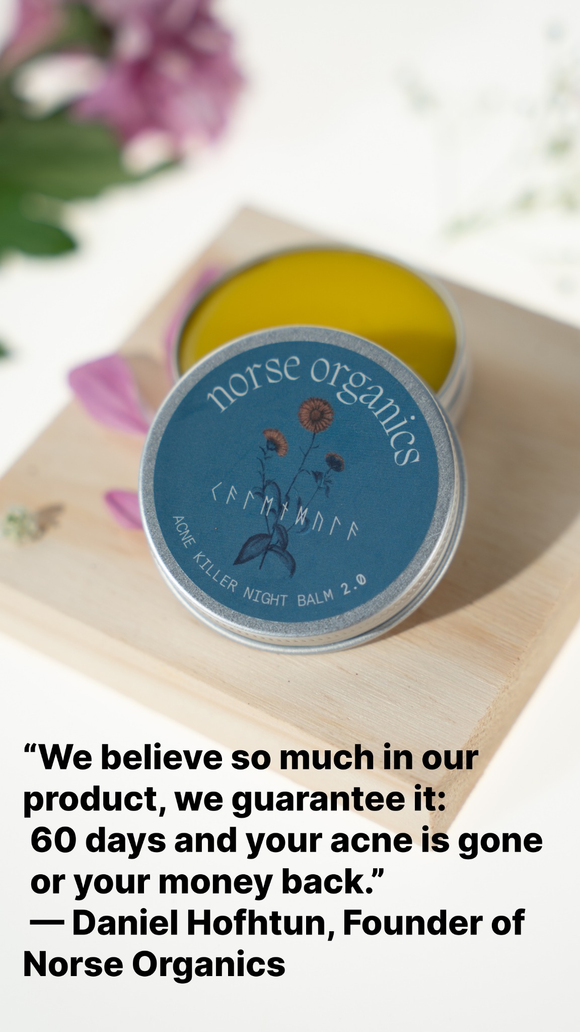 Norse Organics Facebook ad
