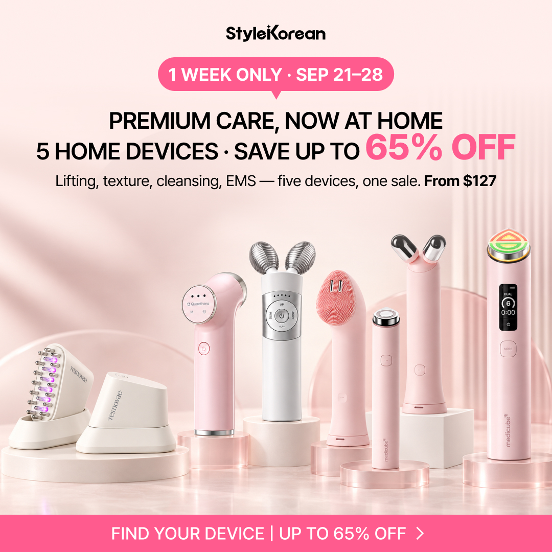StyleKorean Facebook ad: Home Devices, Up to 65% Off