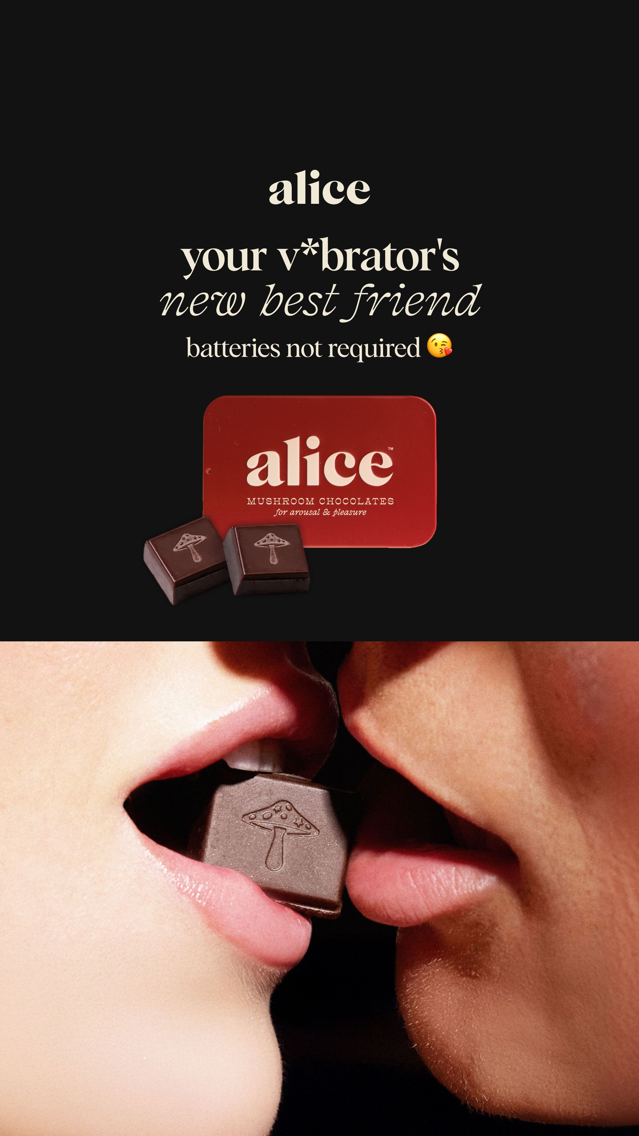 Alice Mushrooms Facebook ad