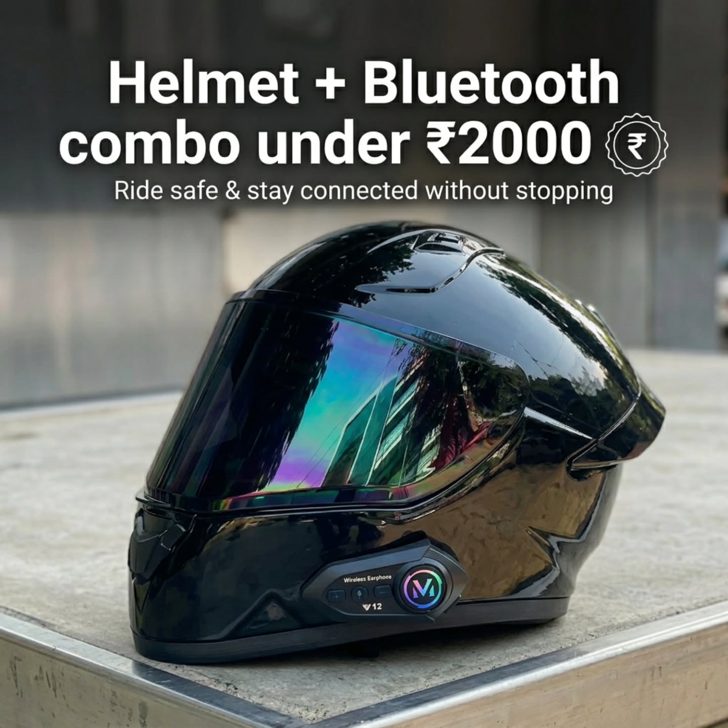 Sarkkart.com Facebook ad: Upgrade your ride with this Bluetooth motorcycle helmet…