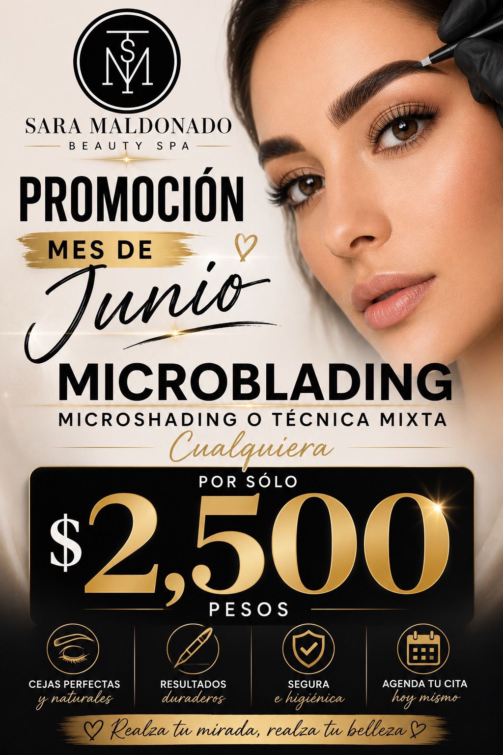 Sara Maldonado Trujillo Facebook ad: Cejas y pestañas perfectas