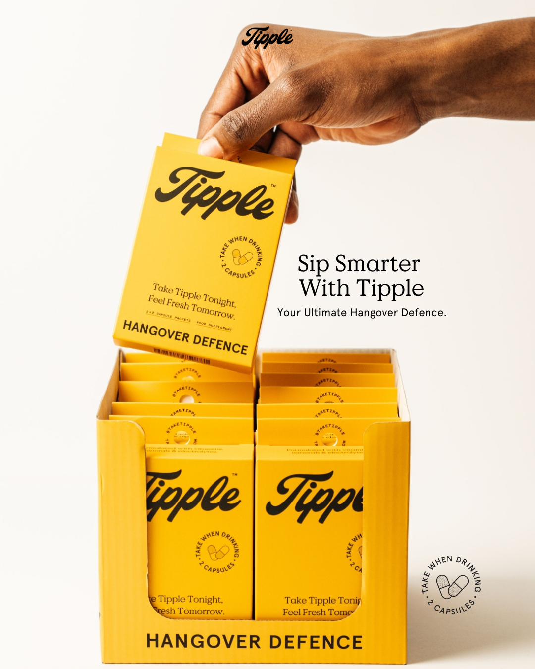 Take Tipple Facebook ad: Tipple is the complete hangover defence supplement.