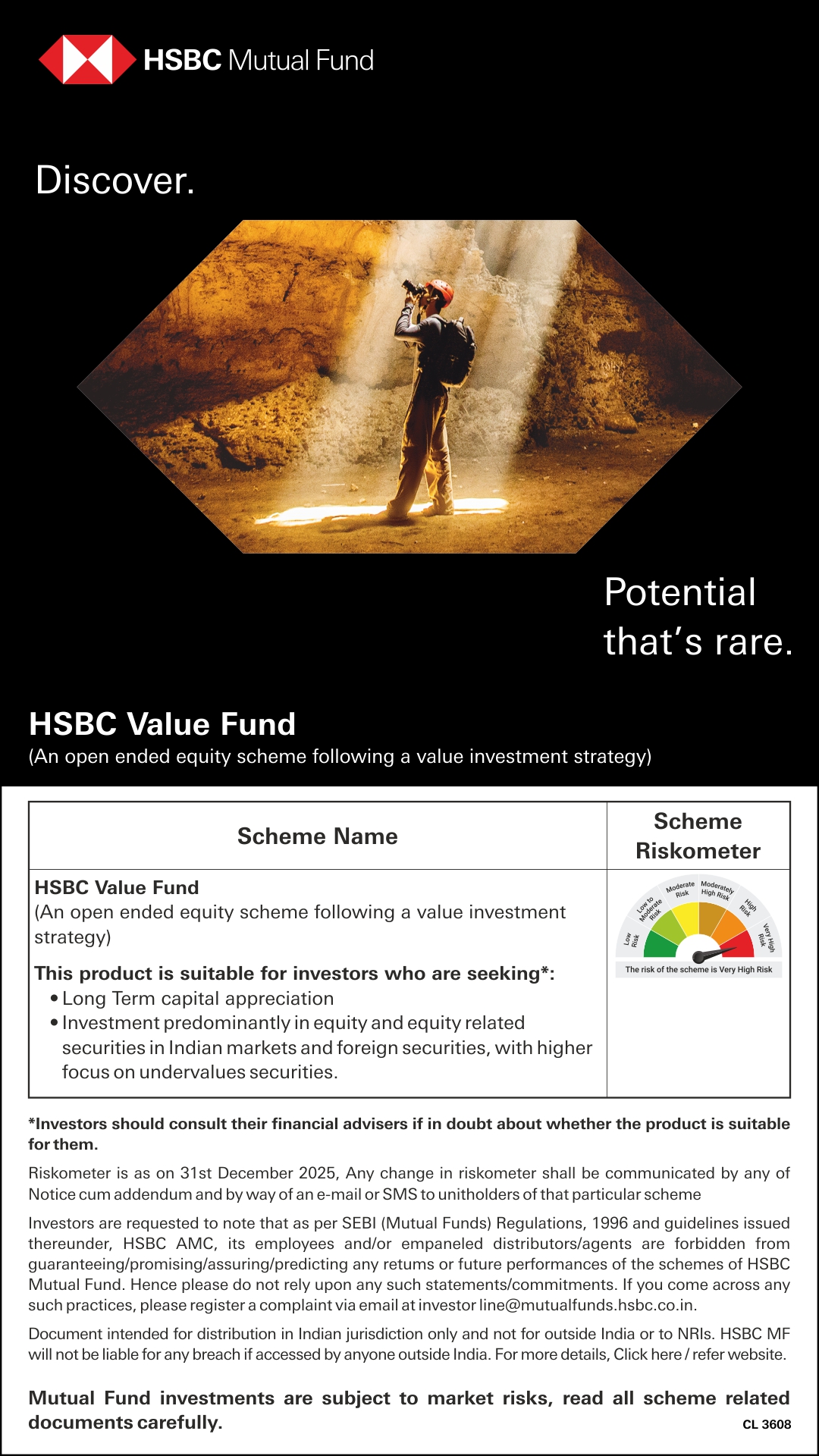 HSBC Mutual Fund India Facebook ad