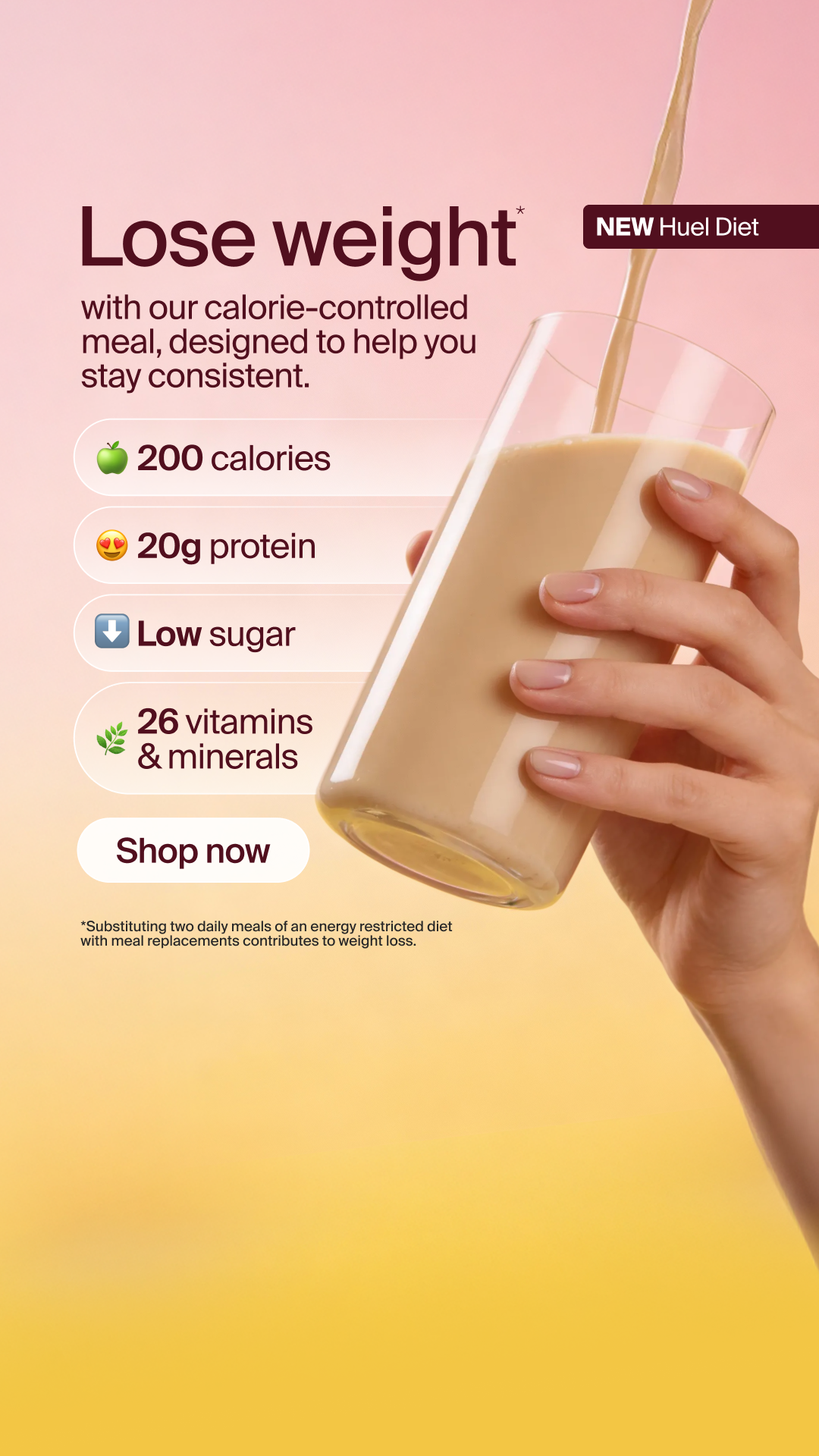 Huel Facebook ad