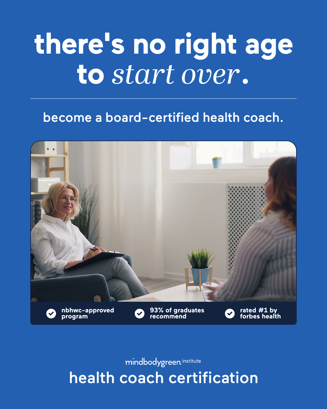 mindbodygreen Institute Facebook ad