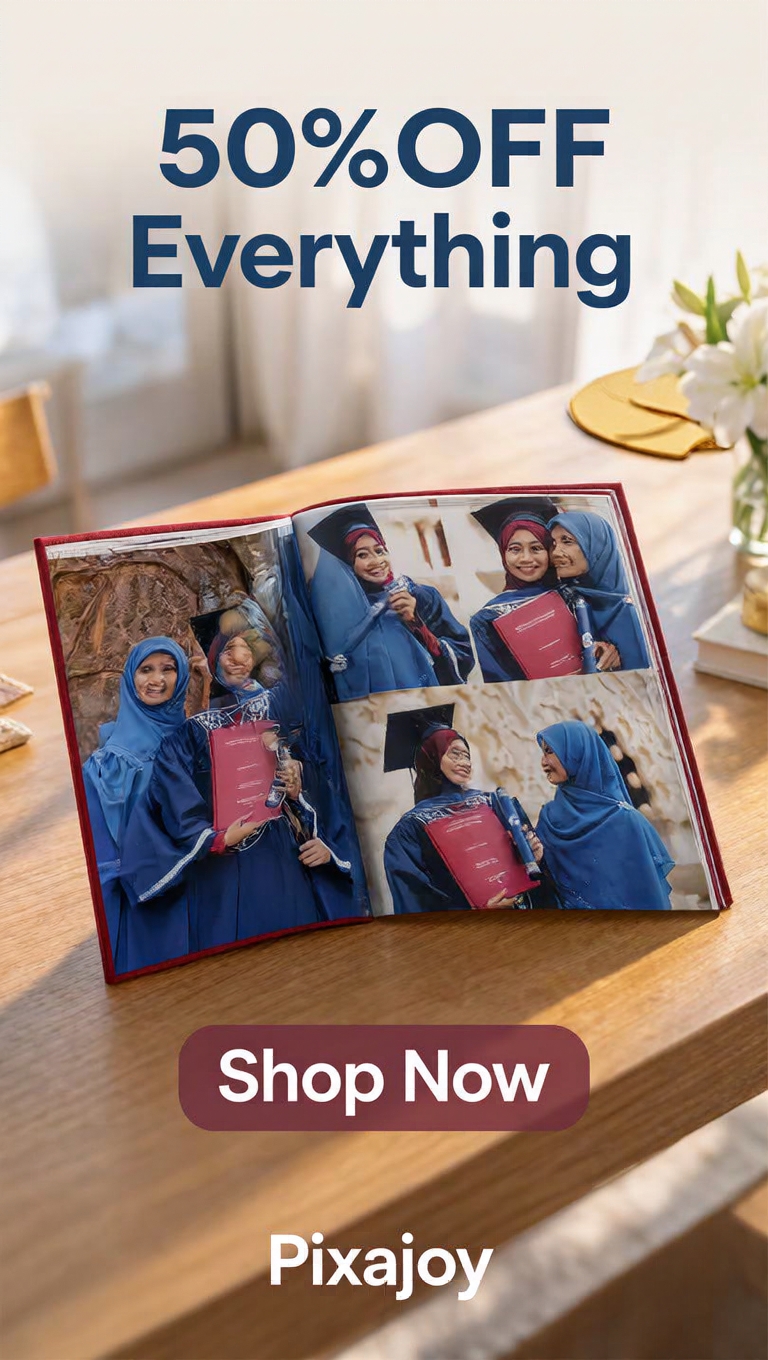 Pixajoy Photobook Facebook ad