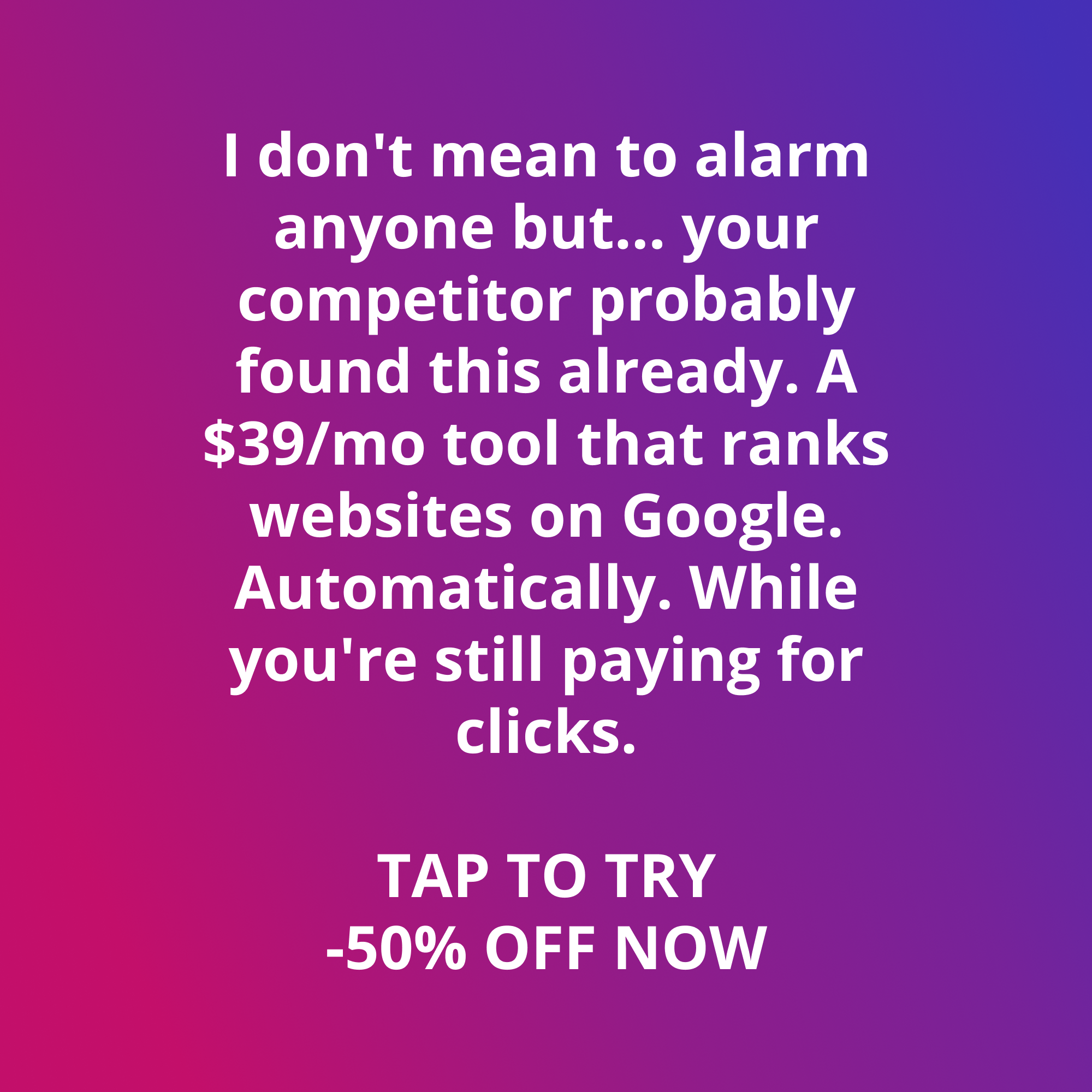 Soro SEO Facebook ad