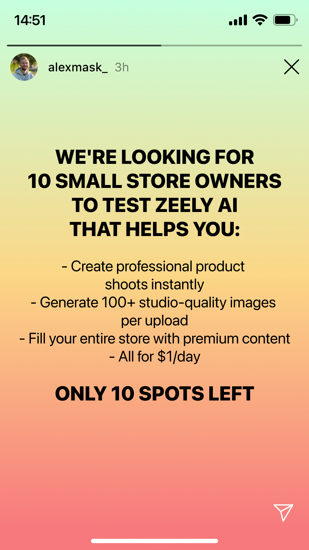 Zeely Facebook ad