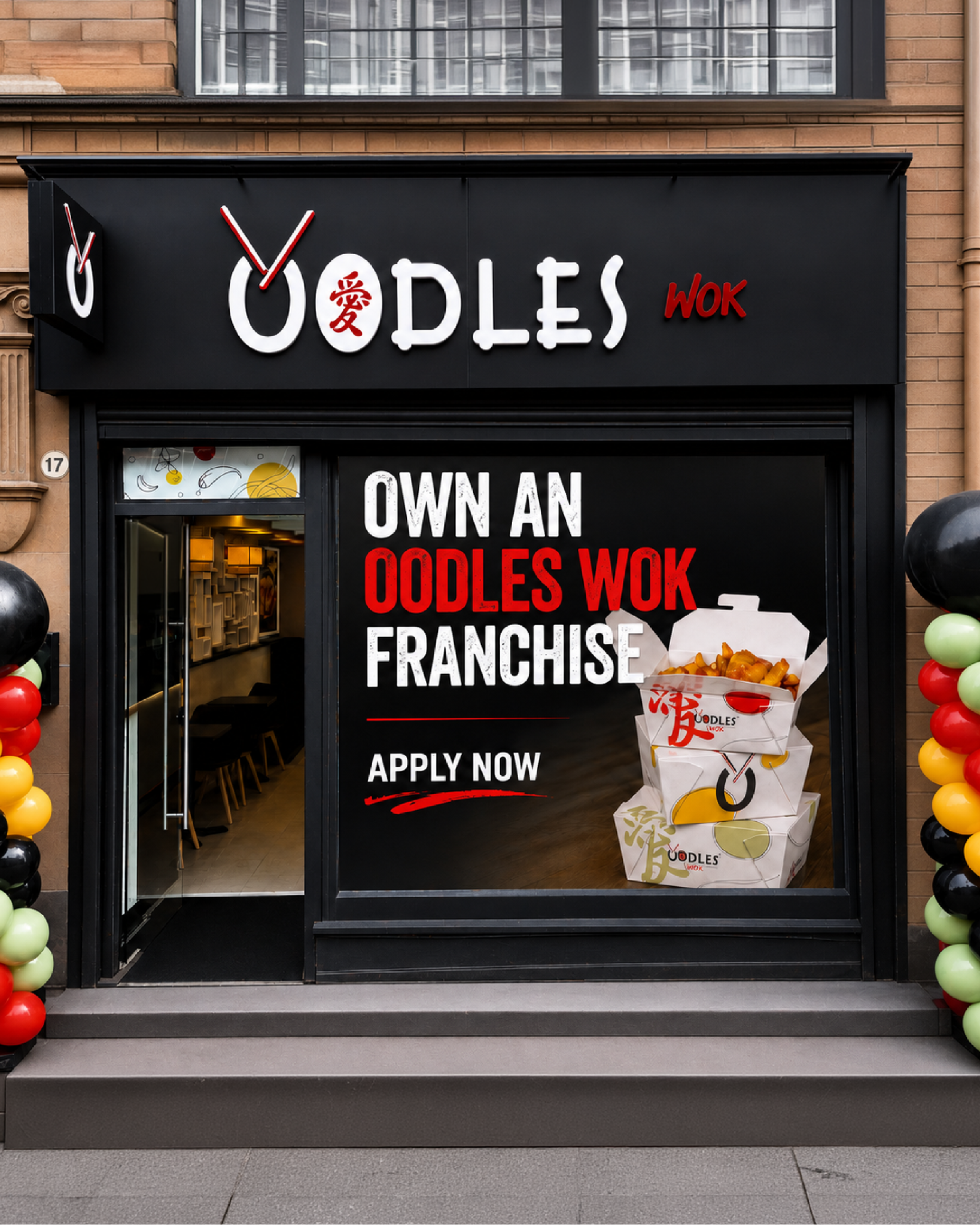Oodles Wok UK Facebook ad: Own an Oodles Wok Franchise
