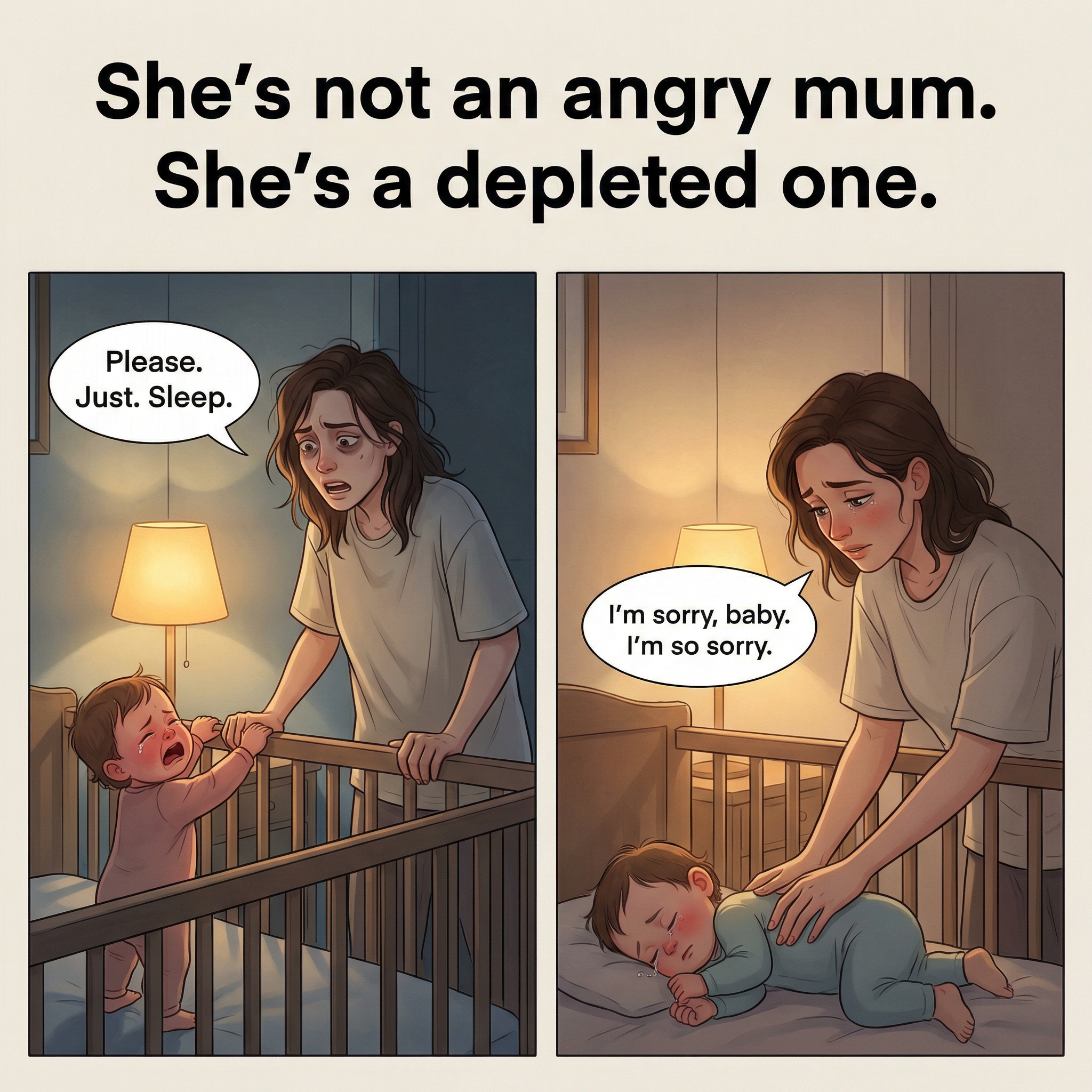Essentl Blends Facebook ad: I Yelled Shut Up At My 18-Month-Old Daughter