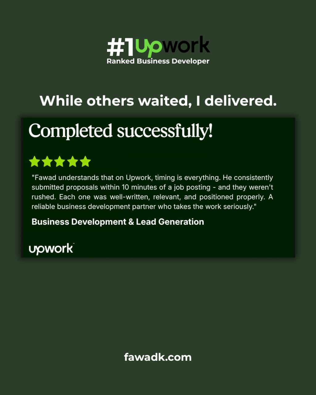 Fawad Khan Facebook ad: Effective Business Development & Lead Generation Services