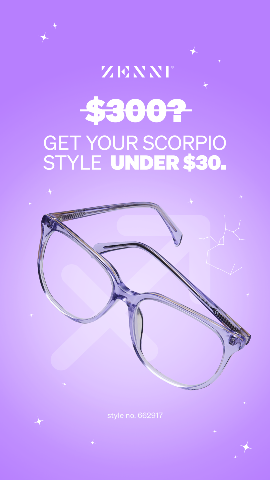 Zenni Optical Facebook ad