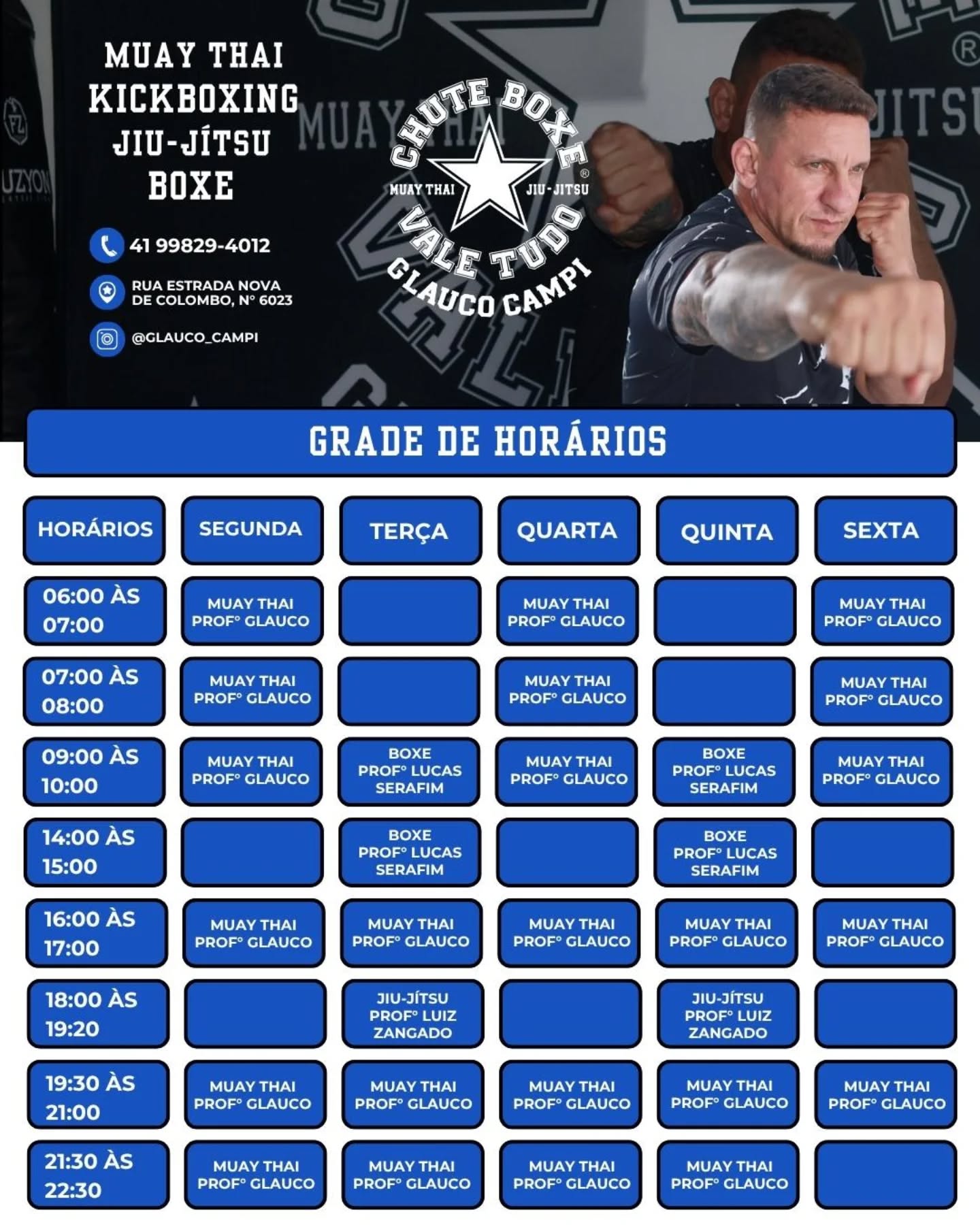 Glauco Campi Facebook ad: Chute Boxe Santa Cândida