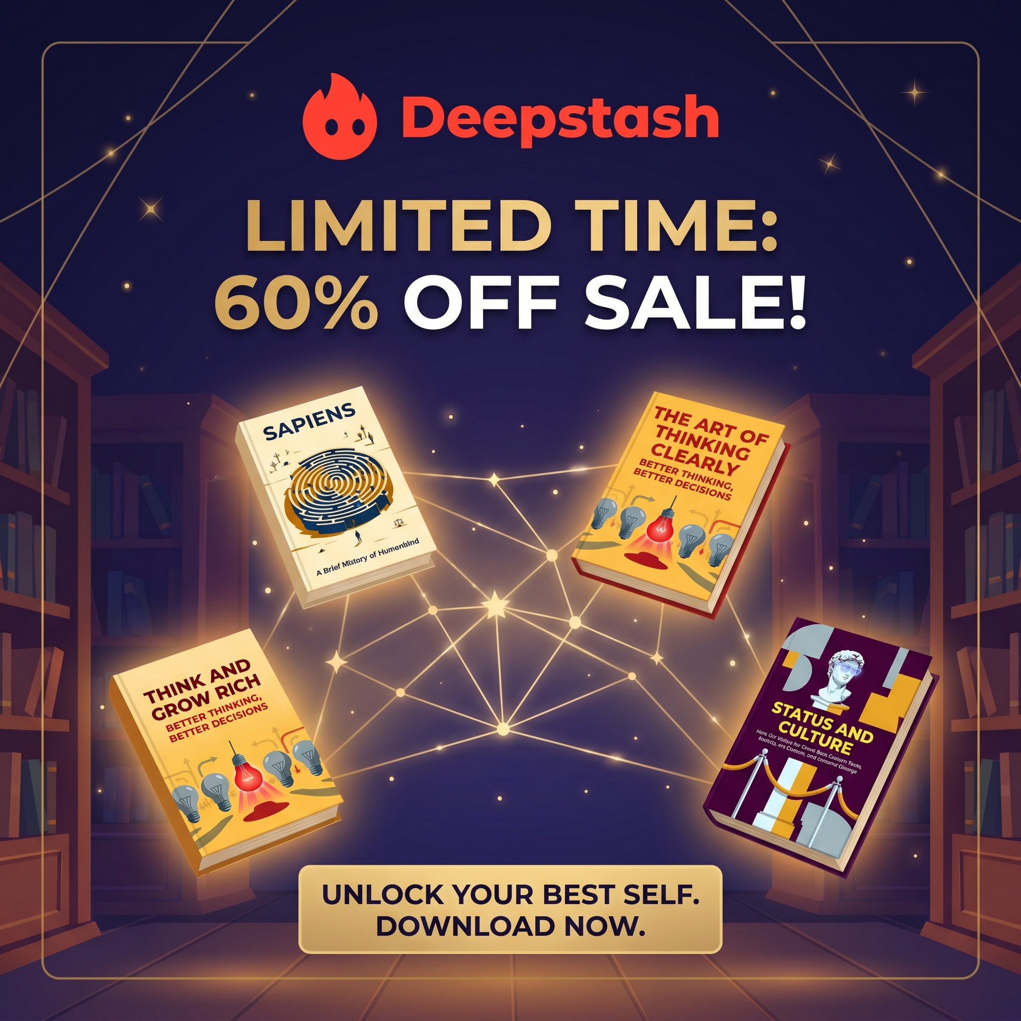 Deepstash Facebook ad
