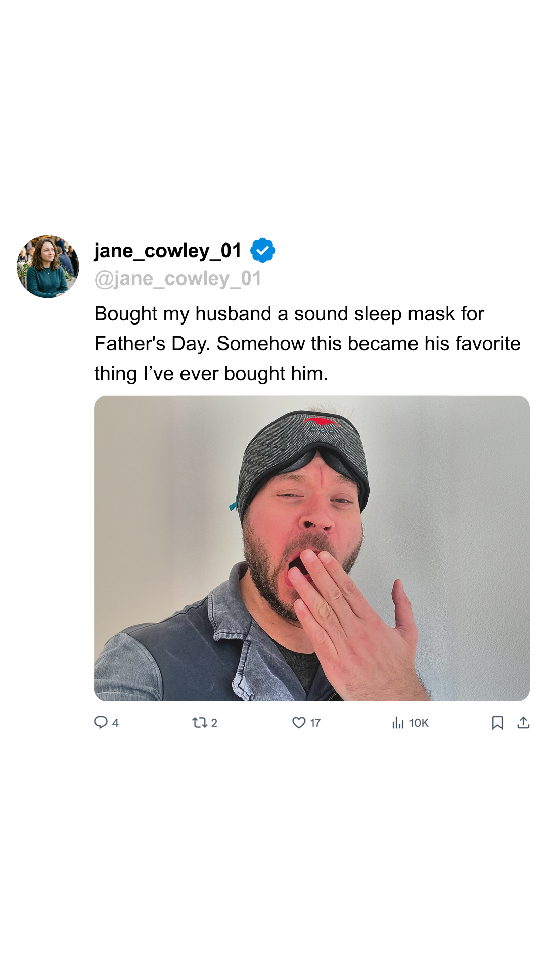 Manta Sleep Facebook ad