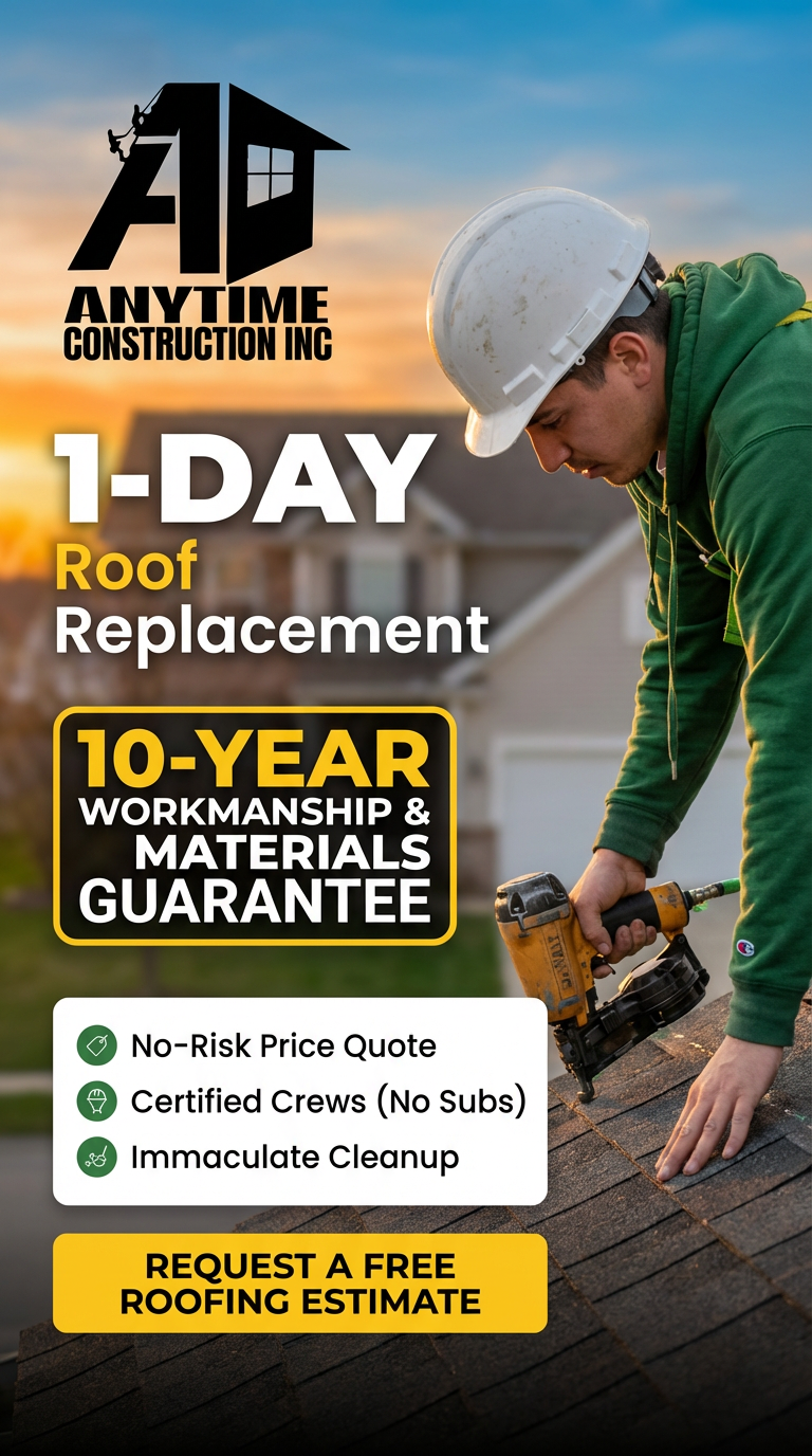 Anytime Construction Facebook ad