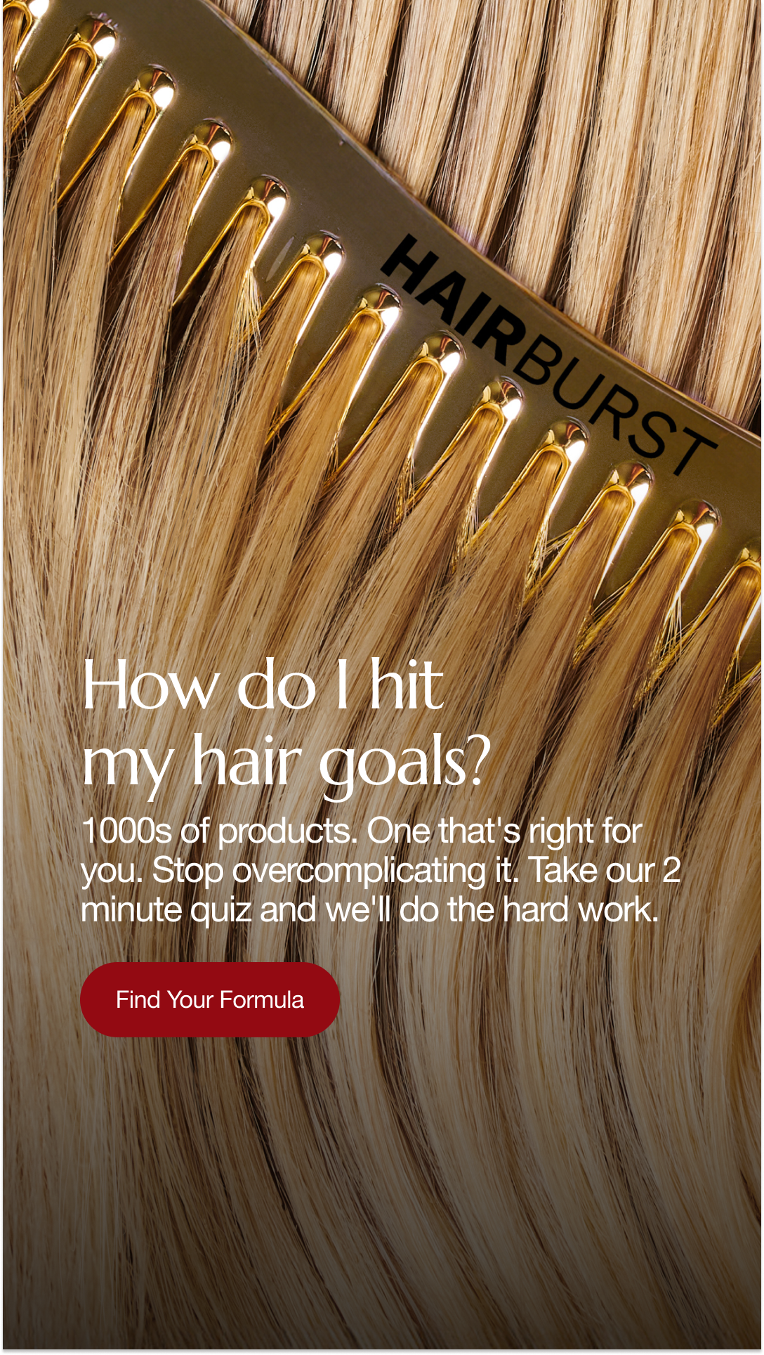 Hairburst Facebook ad