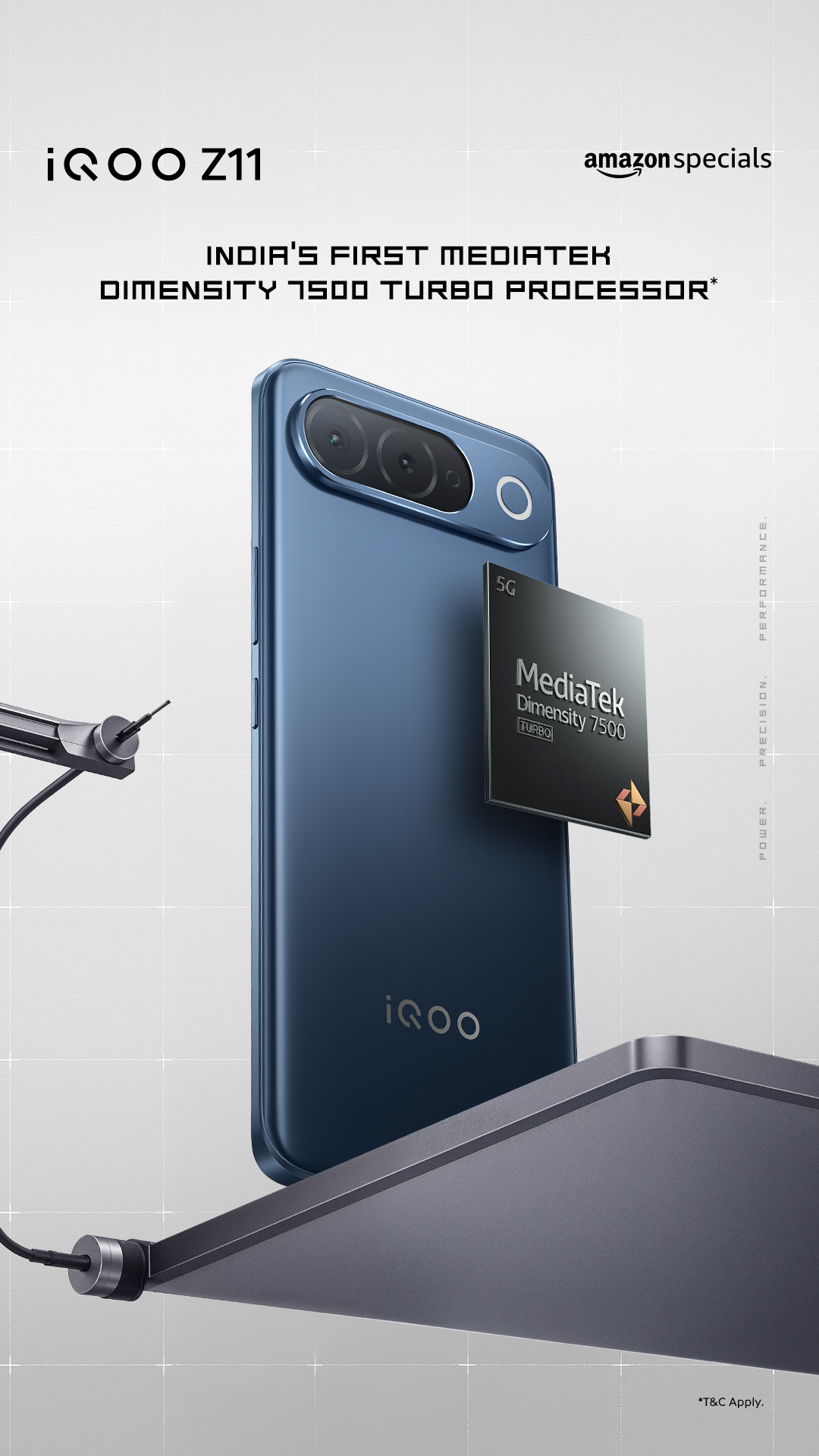 iQOO Facebook ad: iQOO Z11: Faster, Smarter with AI.