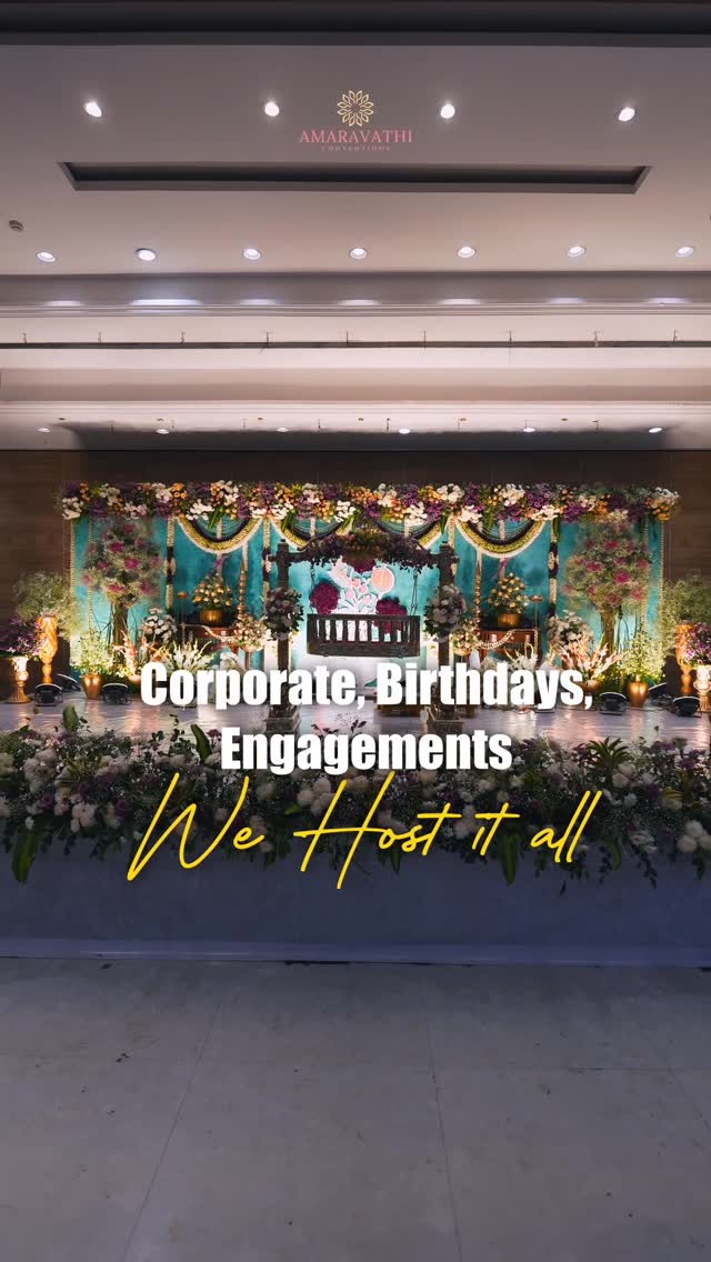 Amaravathi Conventions Facebook ad: Experience the pinnacle of event excellence at Amaravathi…
