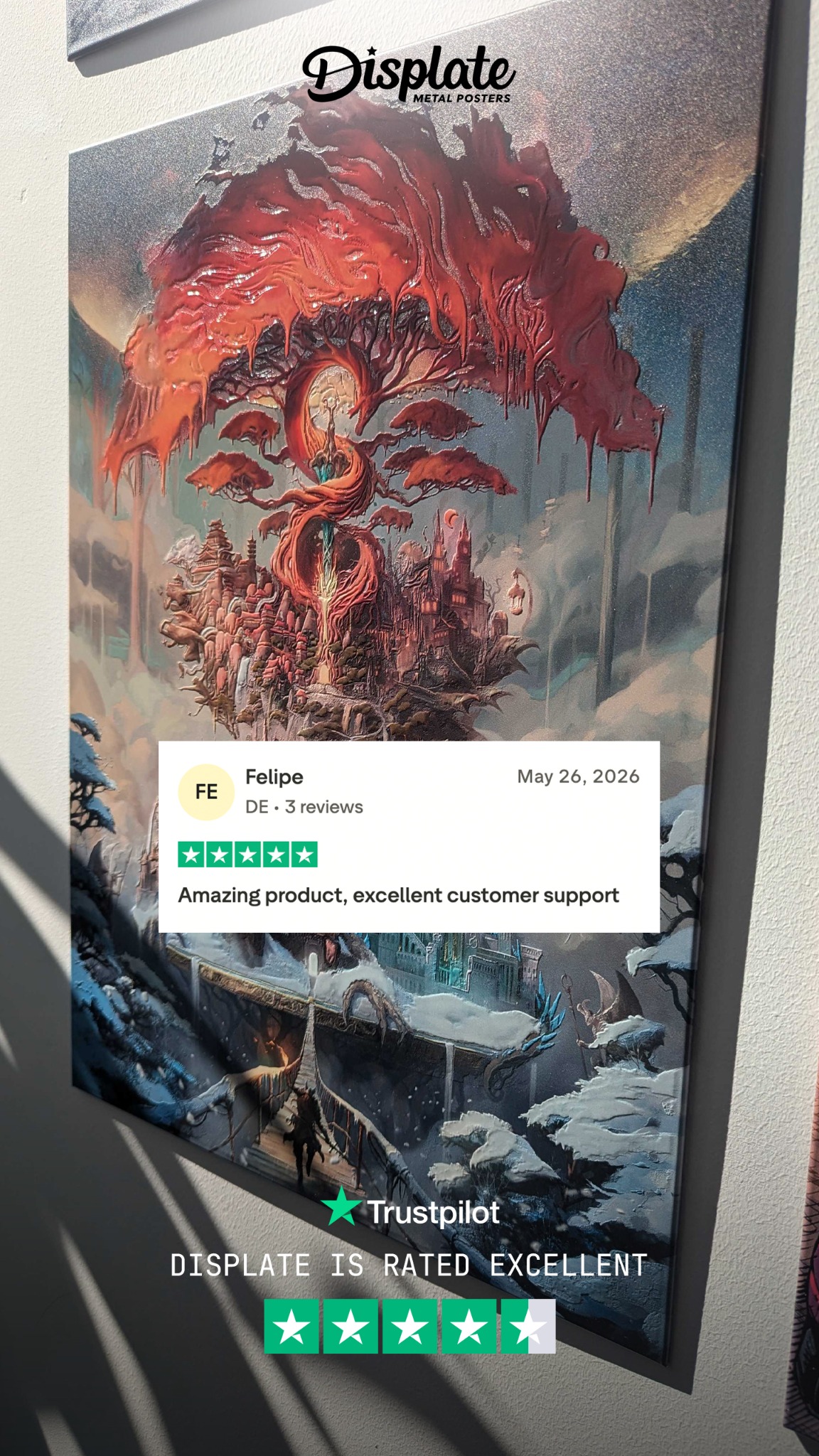 Displate Facebook ad