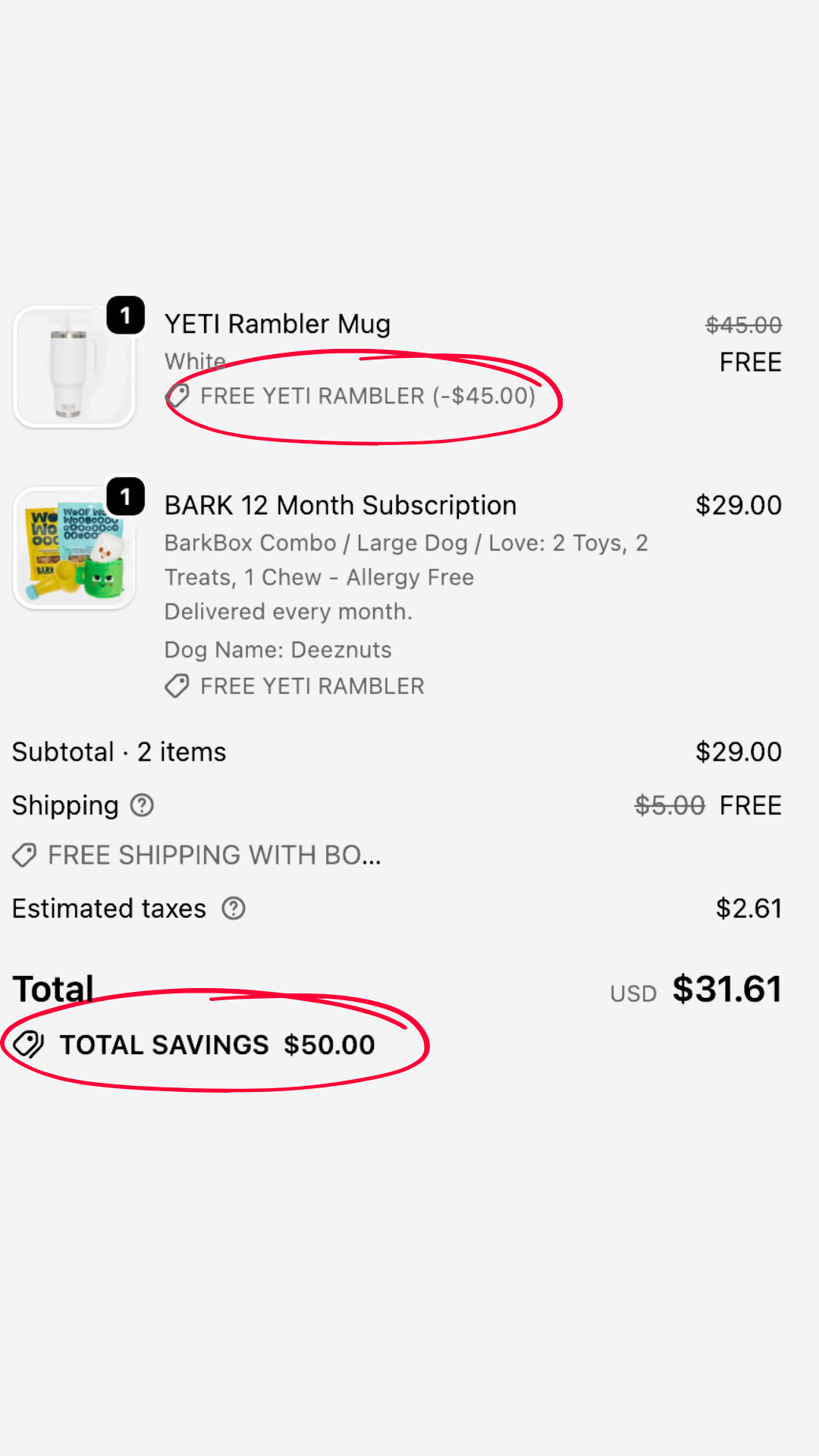 BarkBox Facebook ad