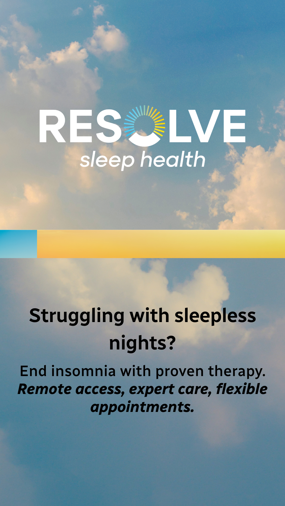 Resolve Sleep Health Facebook ad
