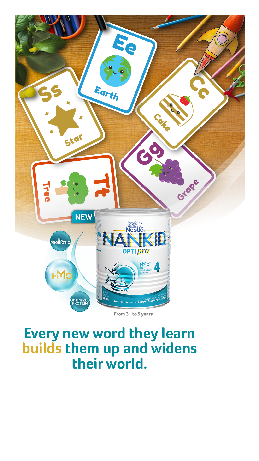 NANKID 4 Facebook ad: Support their daily development with NANKID OPTIpro 4…