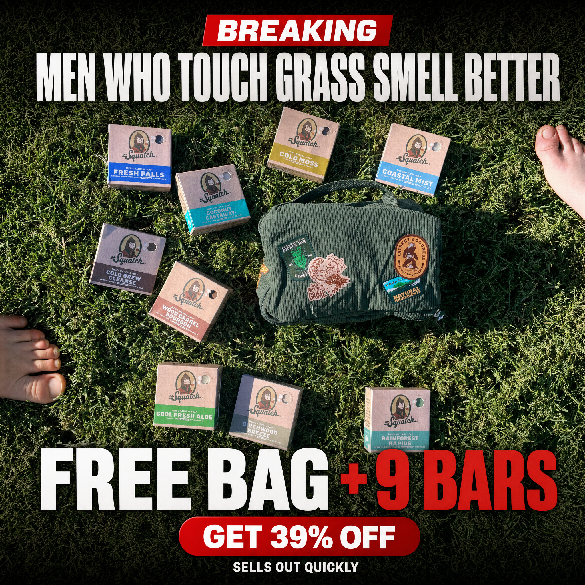 Dr. Squatch Facebook ad