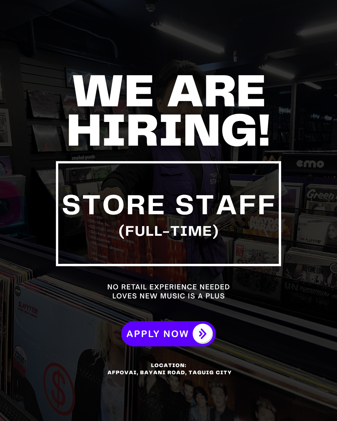 Ted Ellis Facebook ad: Ted Ellis Record Store